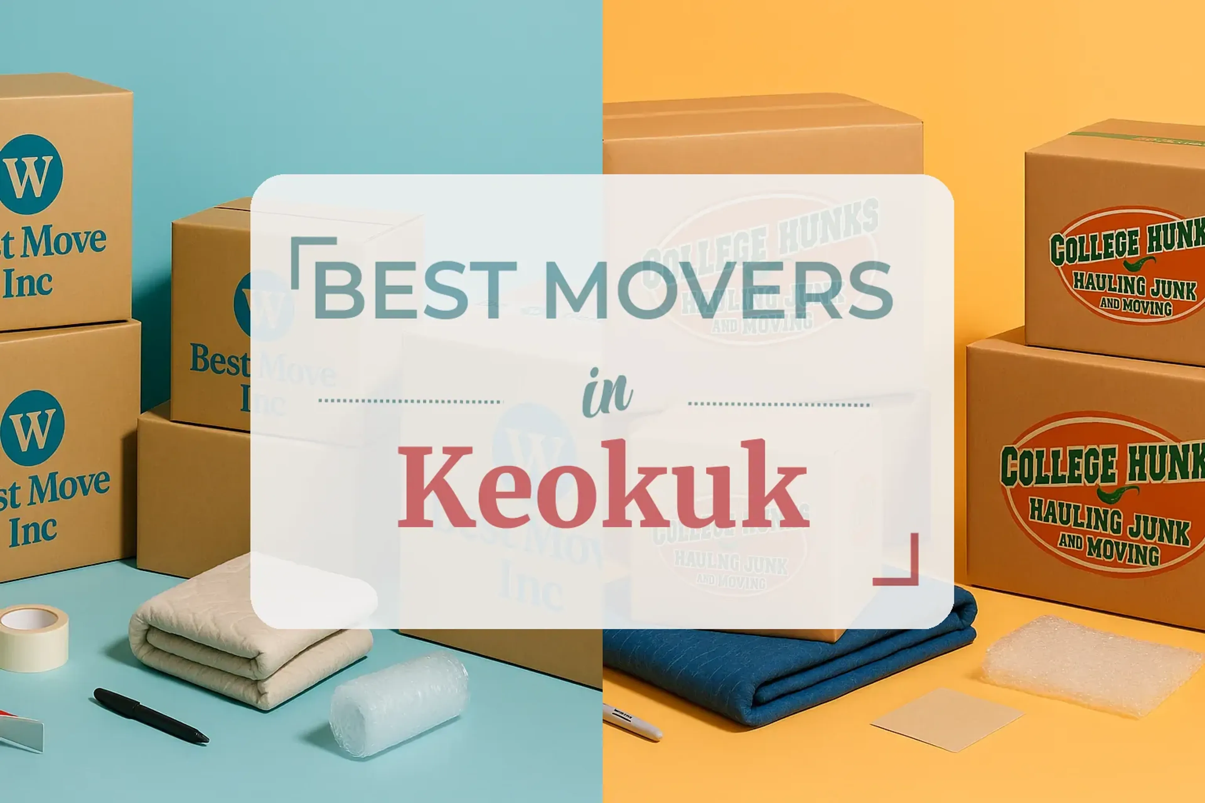 Side-by-side comparison of Keokuk moving companies