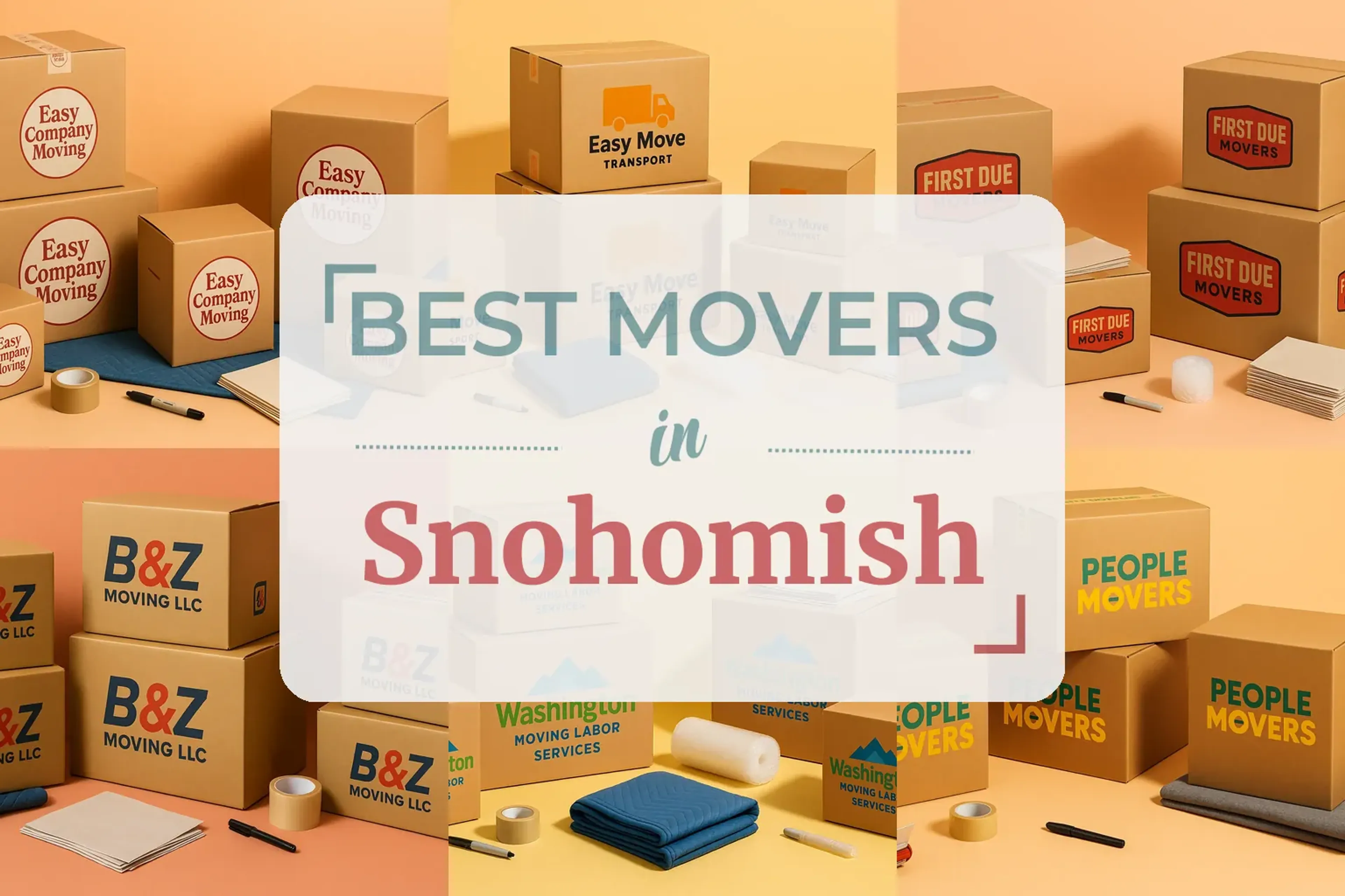 Side-by-side comparison of Snohomish moving companies