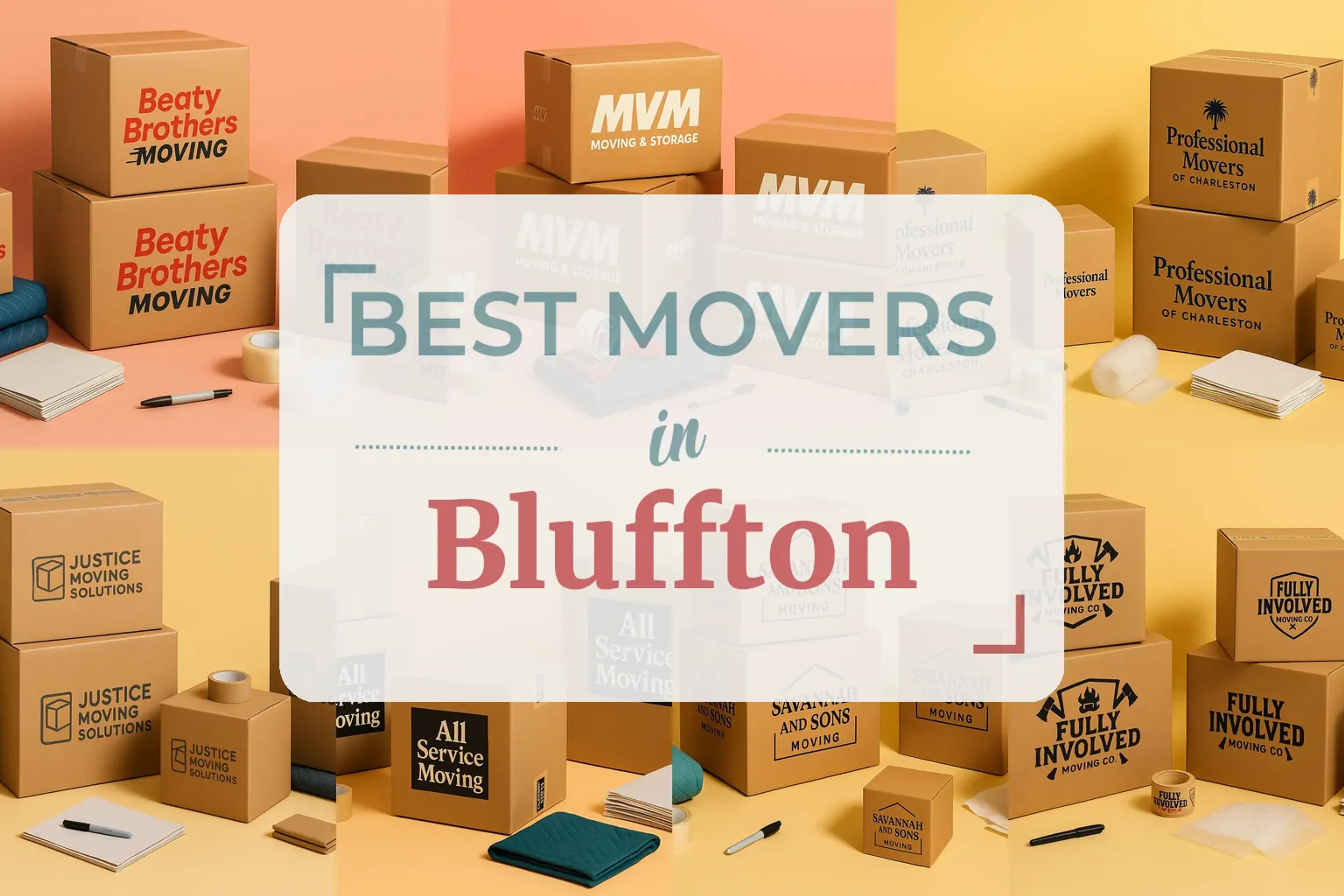 Side-by-side comparison of Bluffton moving companies