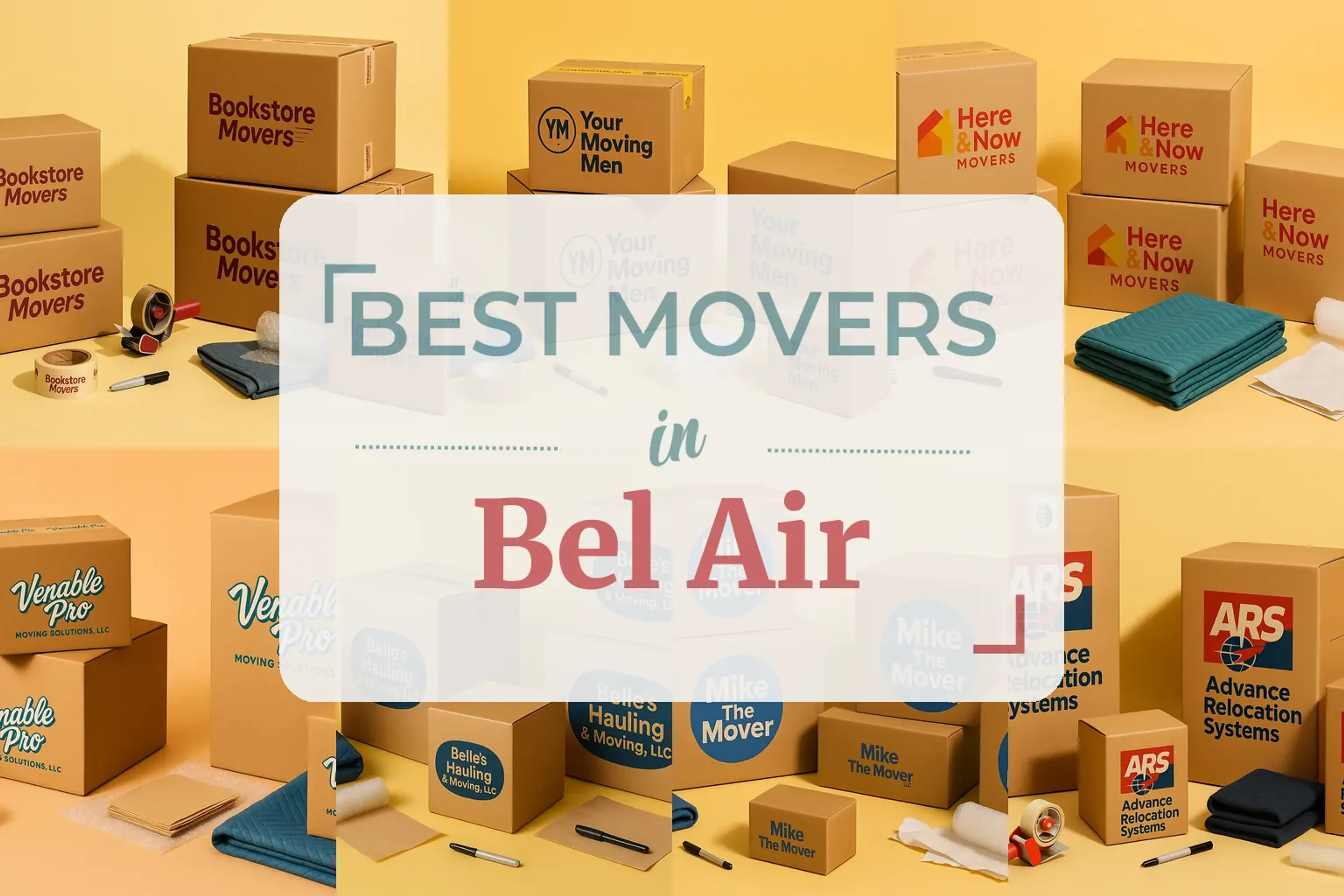 Side-by-side comparison of Bel Air moving companies