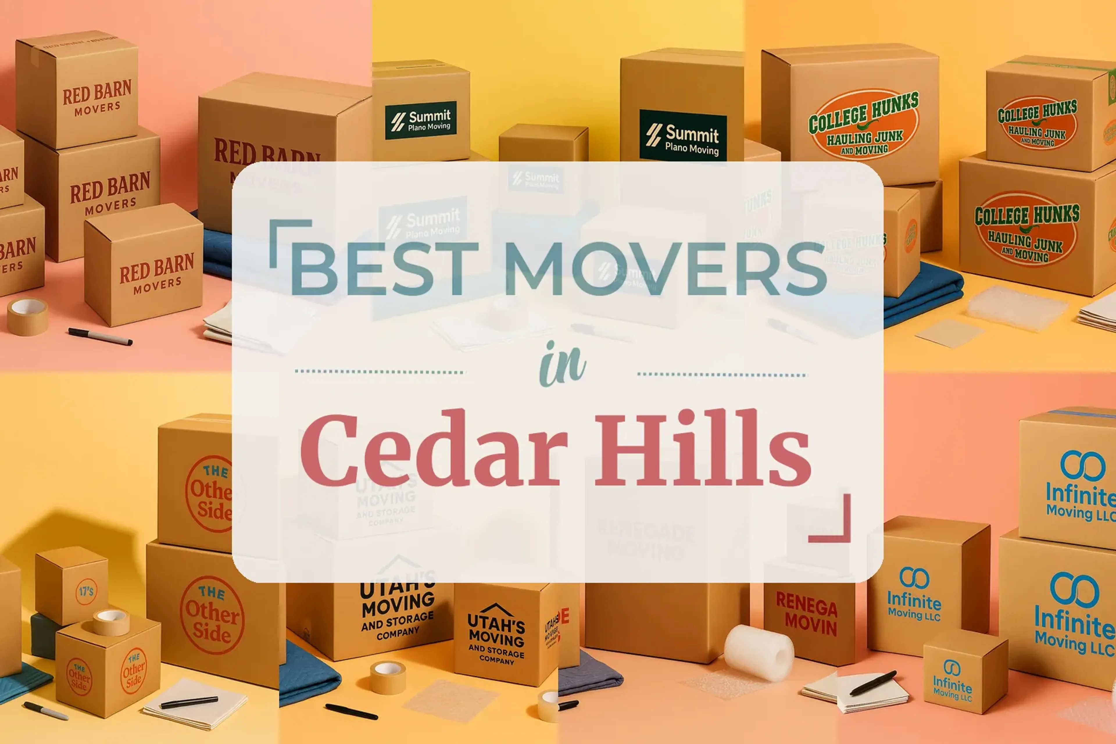 Side-by-side comparison of Cedar Hills moving companies
