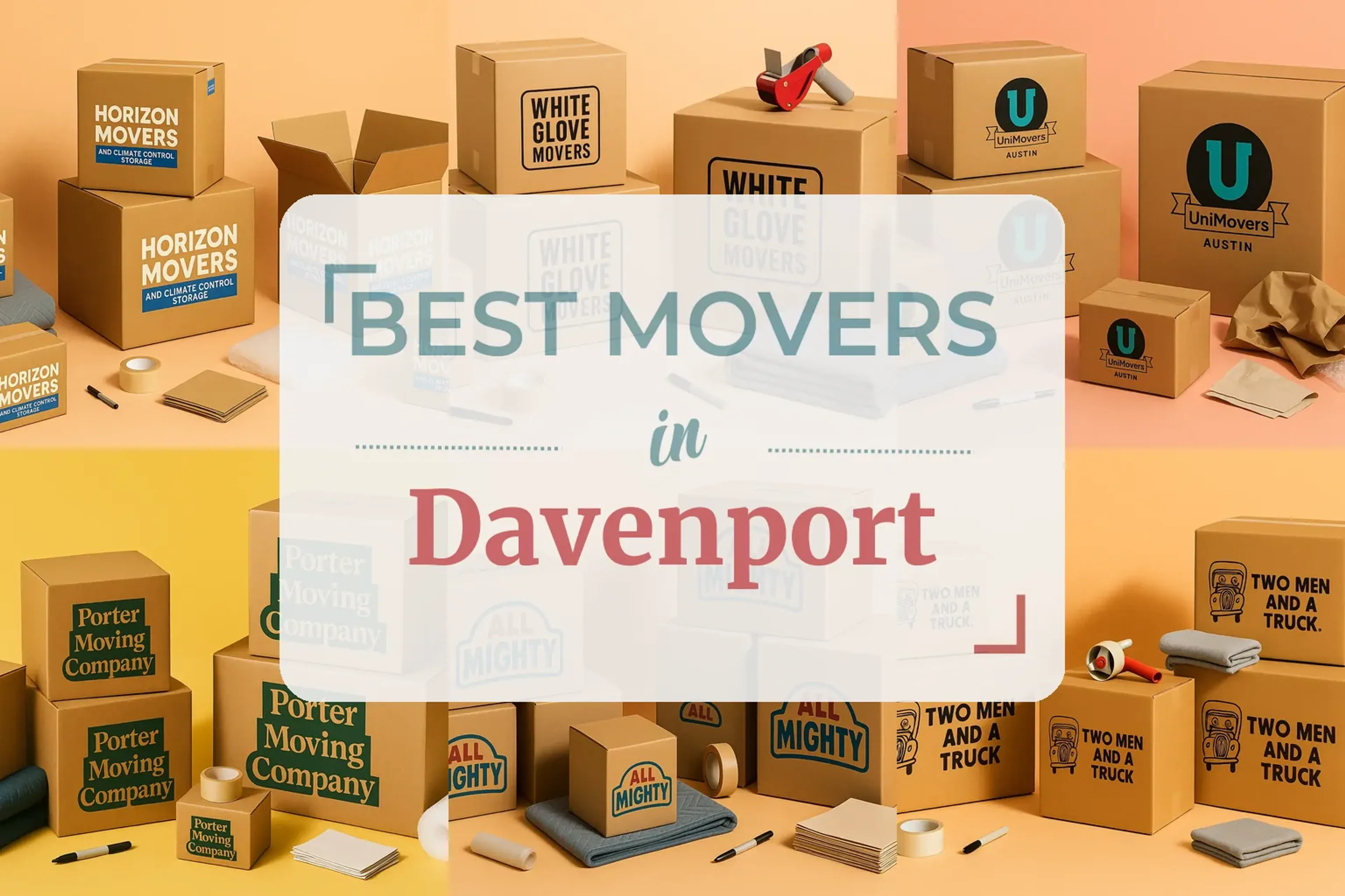 Side-by-side comparison of Davenport moving companies