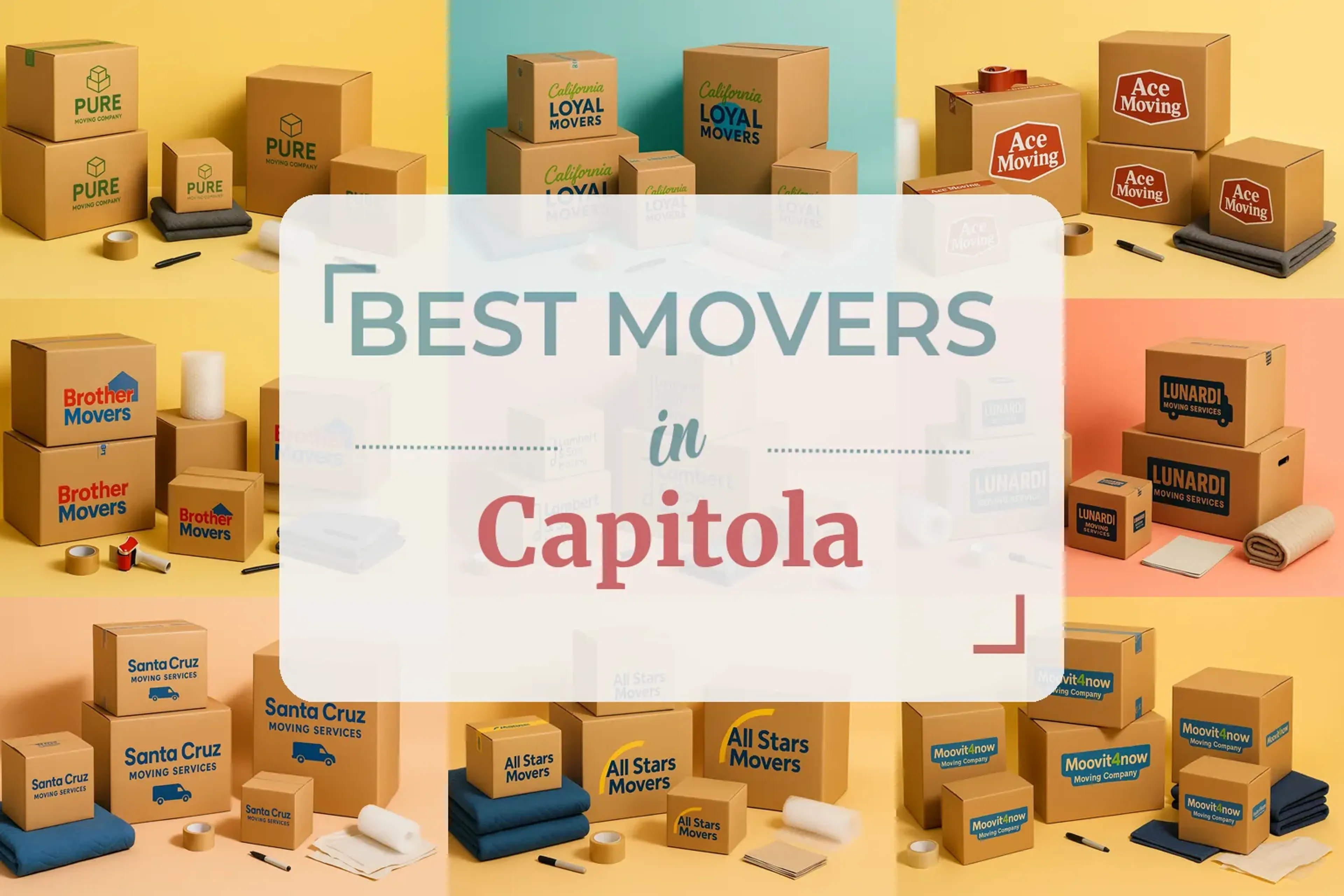 Side-by-side comparison of Capitola moving companies