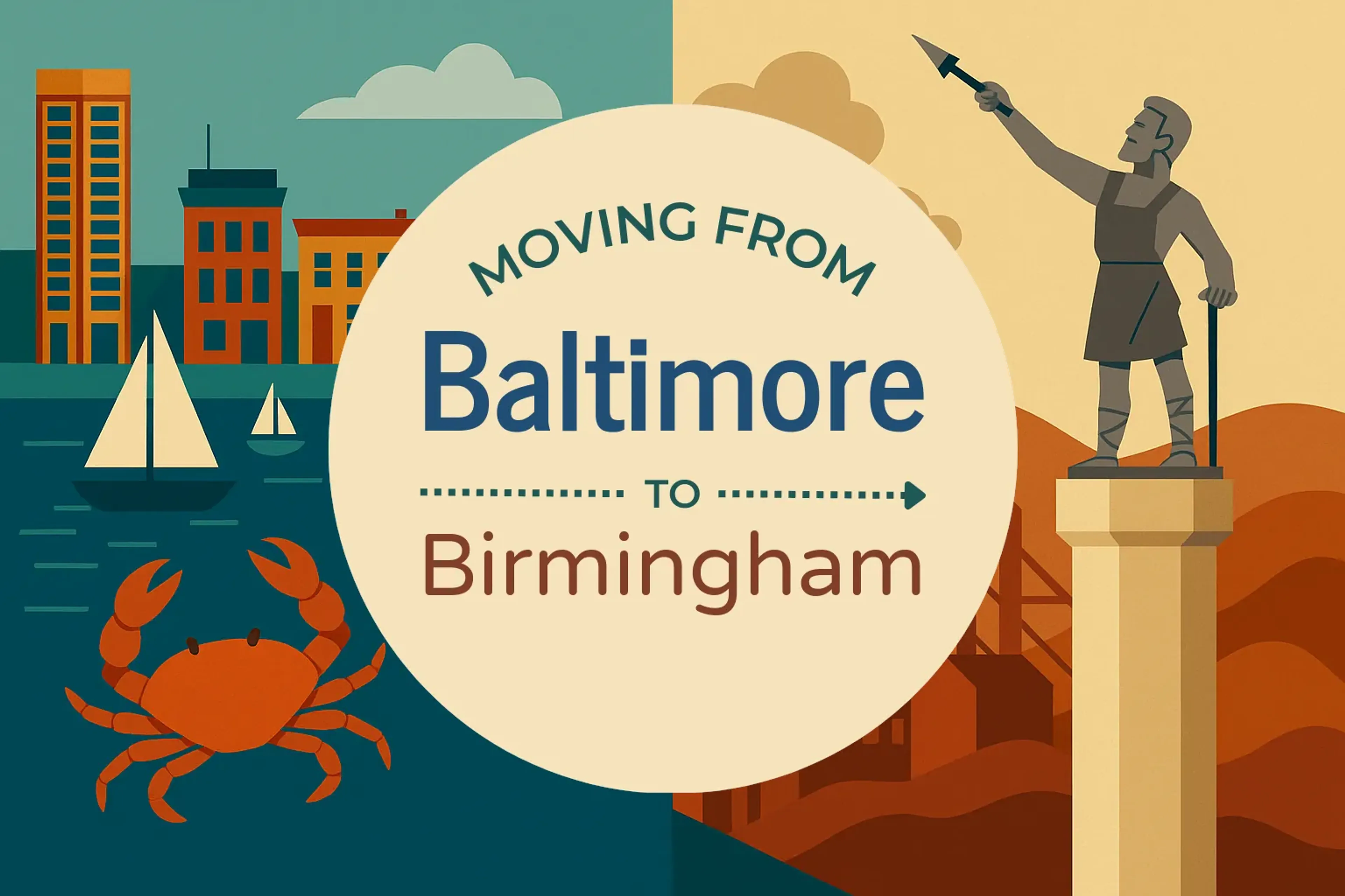 Side-by-side comparison of Baltimore to Birmingham moving companies