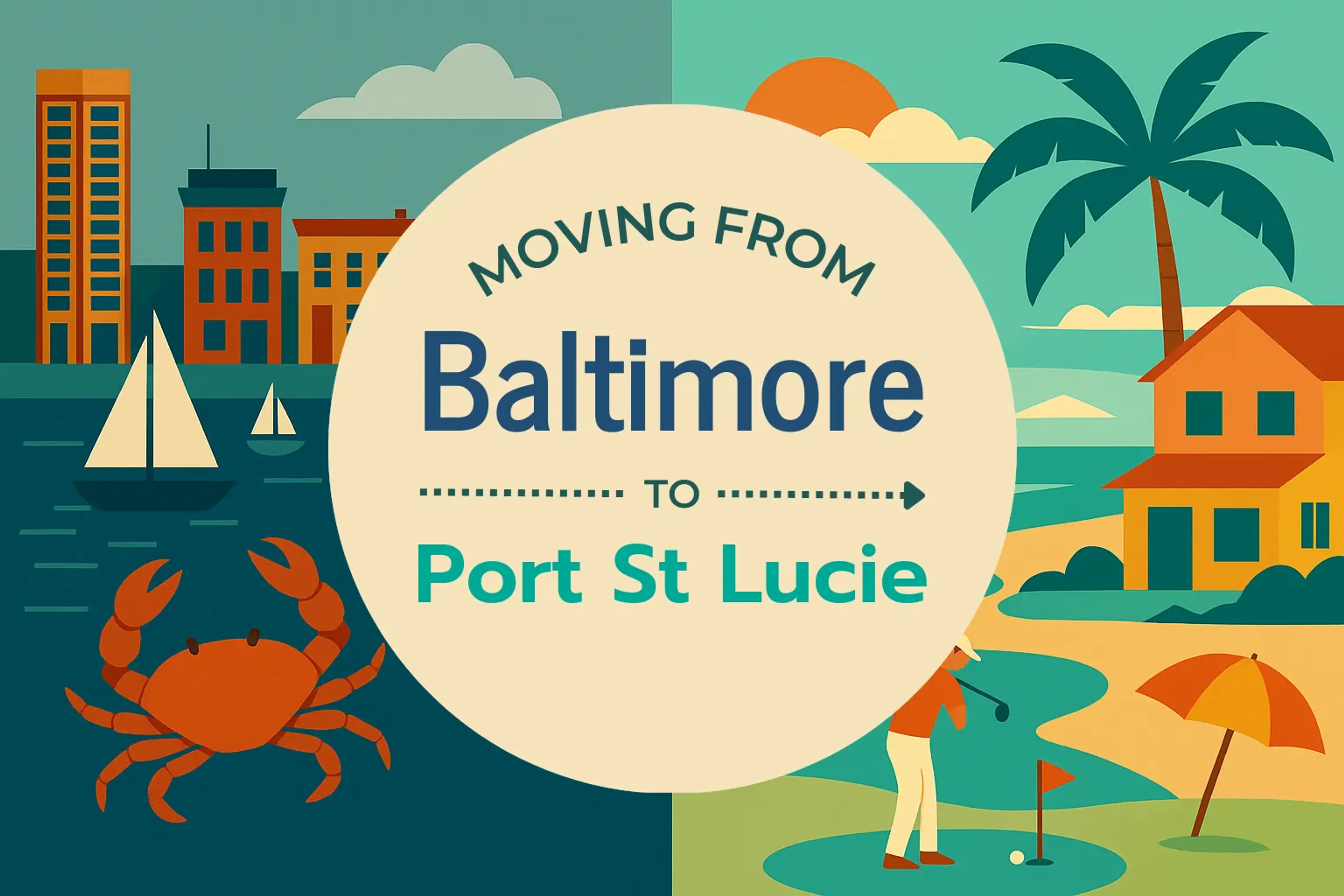 Side-by-side comparison of Baltimore to Port St. Lucie moving companies