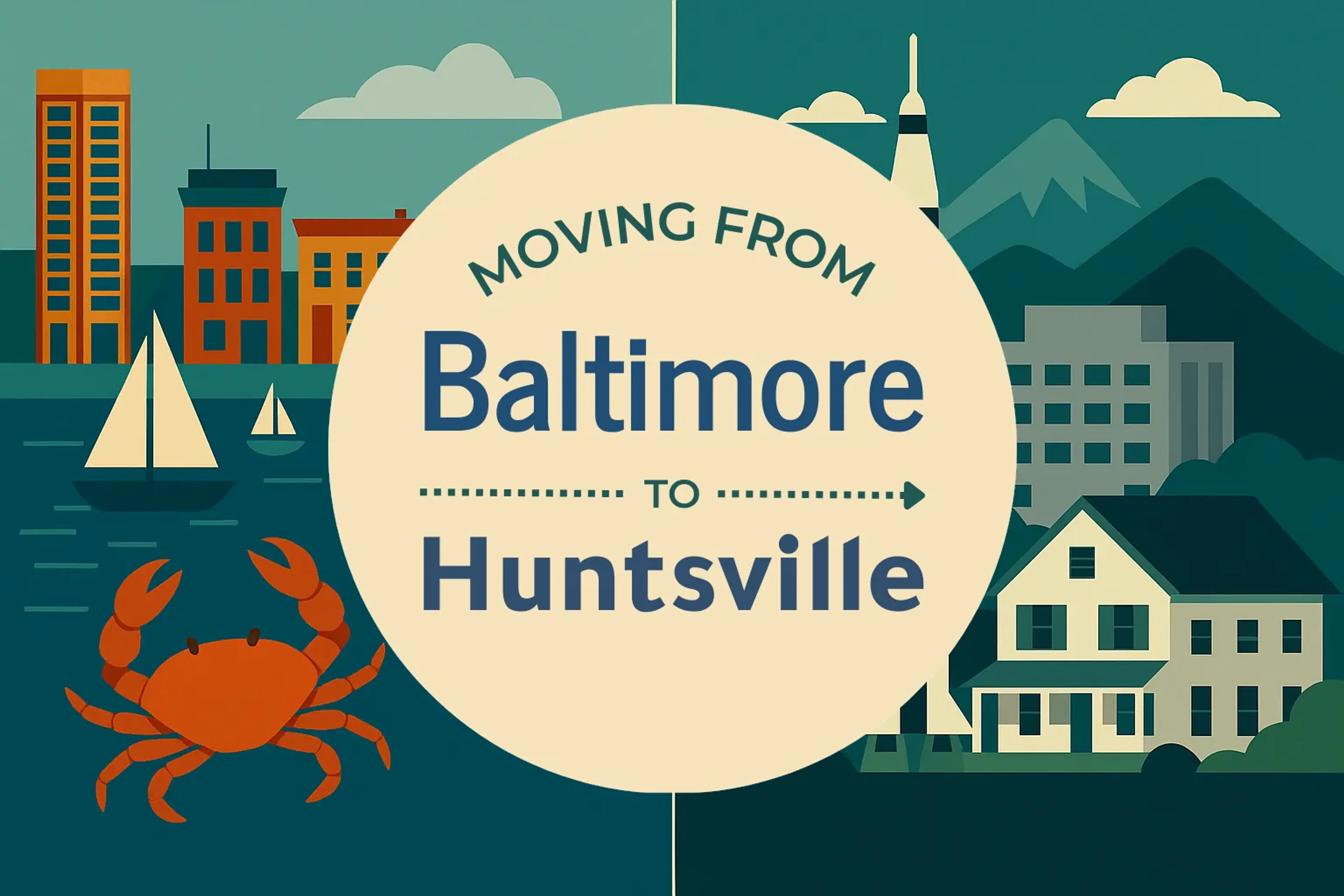 Side-by-side comparison of Baltimore to Huntsville moving companies