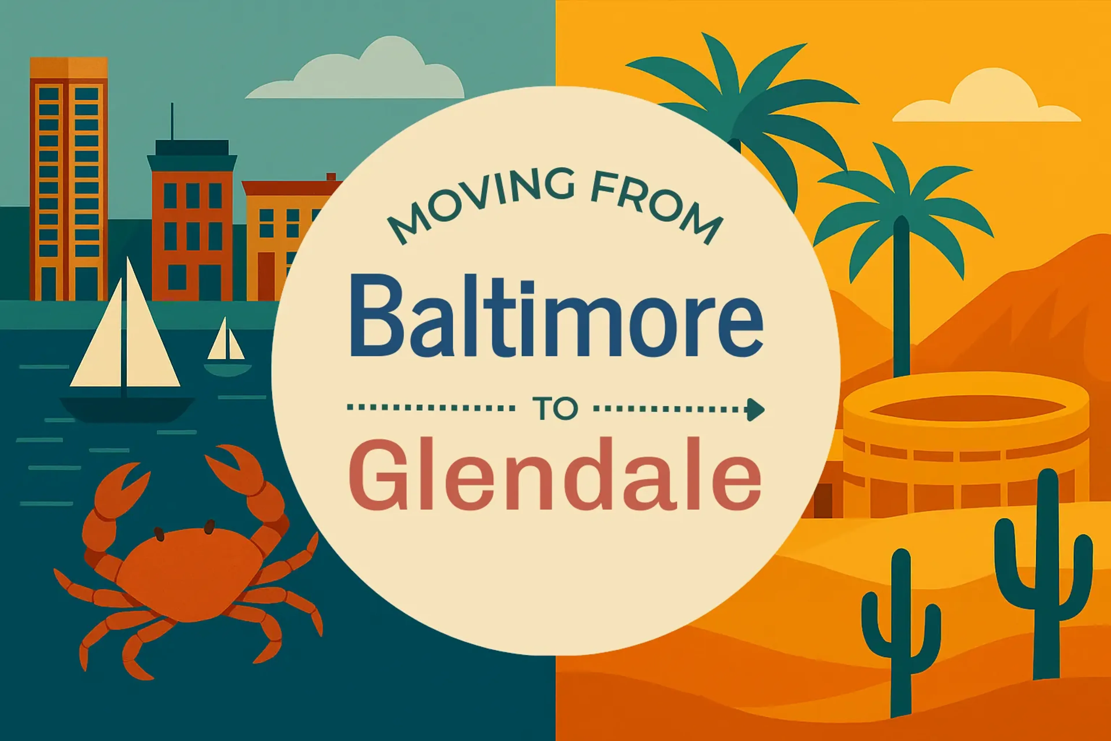 Side-by-side comparison of Baltimore to Glendale moving companies
