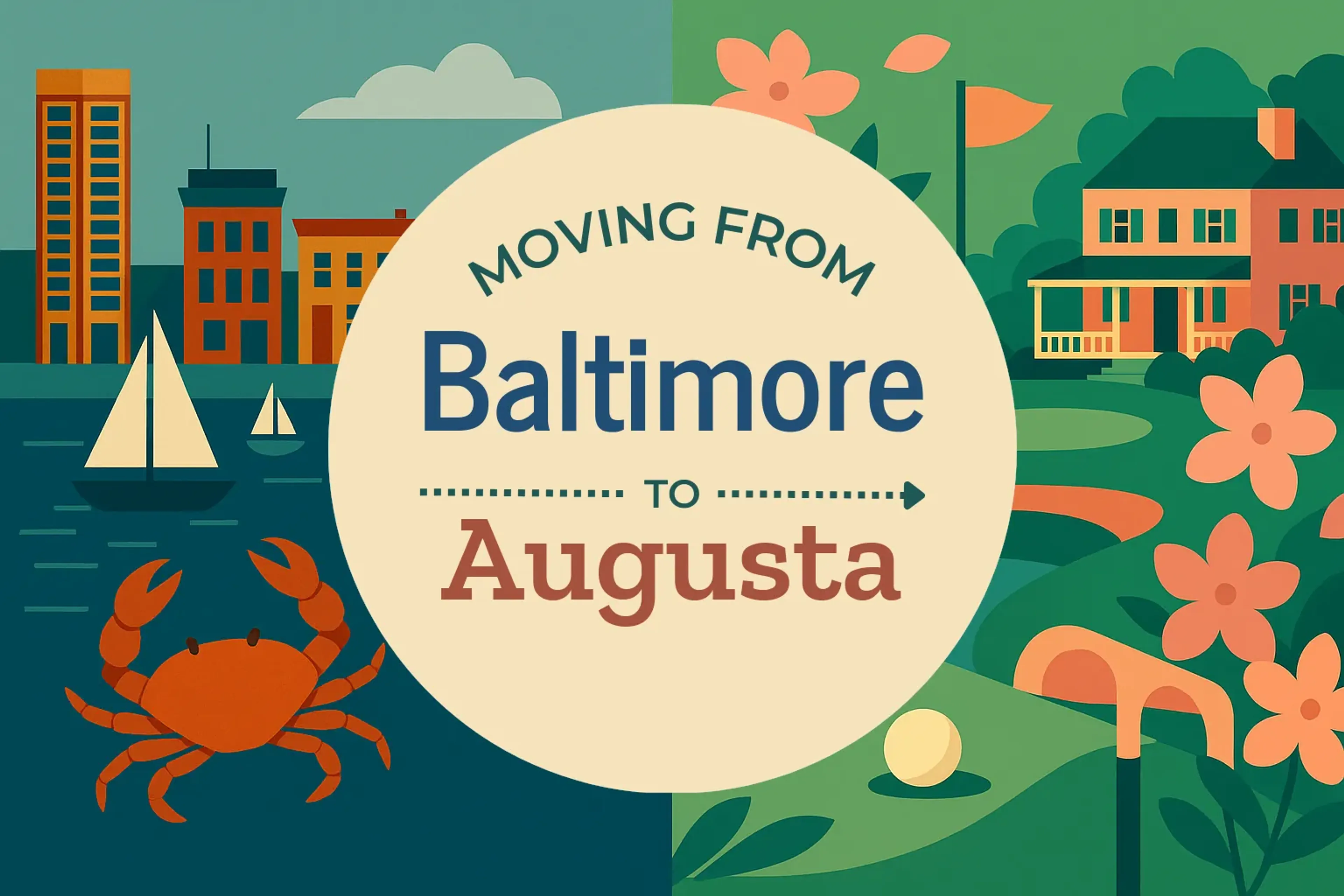 Side-by-side comparison of Baltimore to Augusta moving companies
