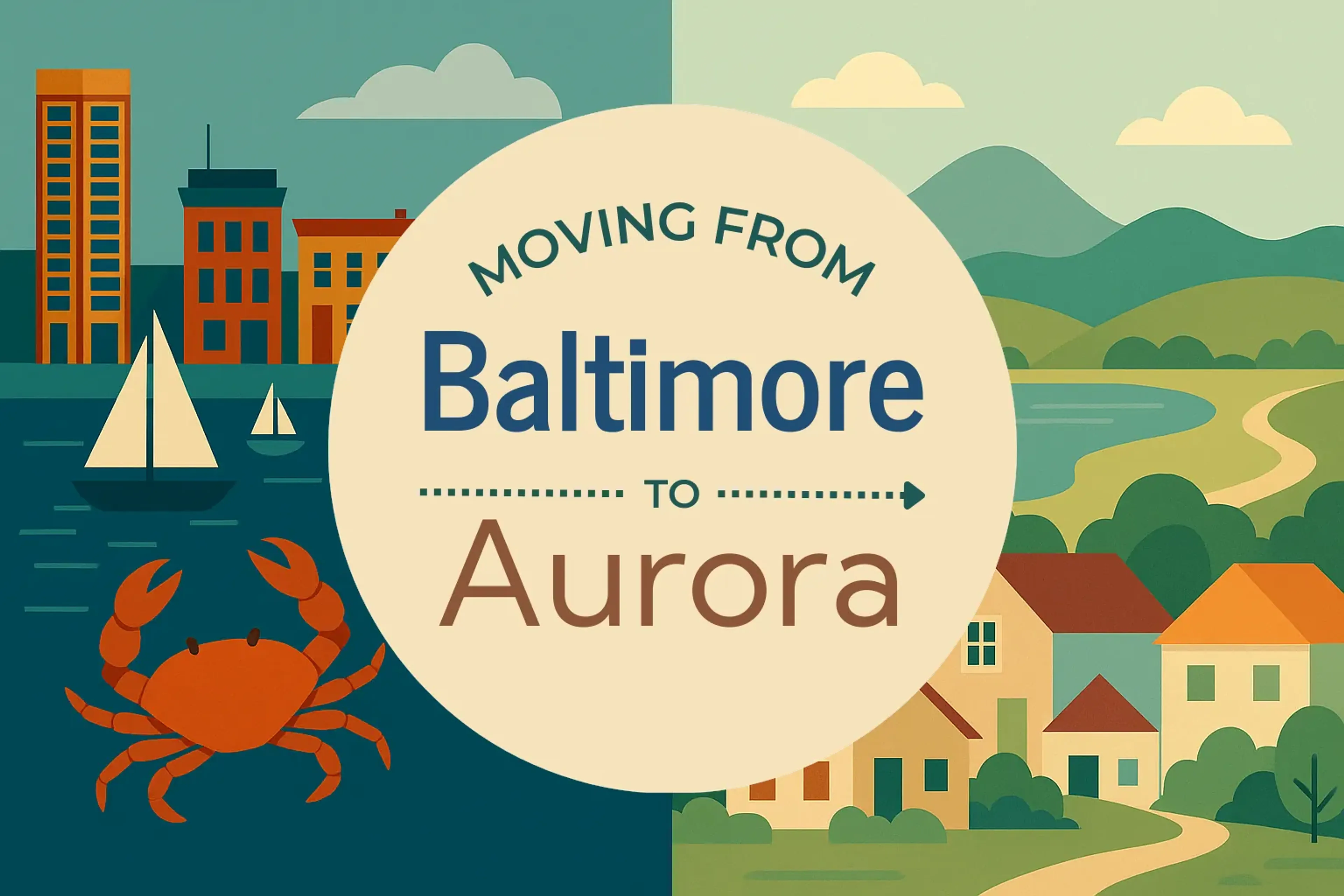 Side-by-side comparison of Baltimore to Aurora moving companies