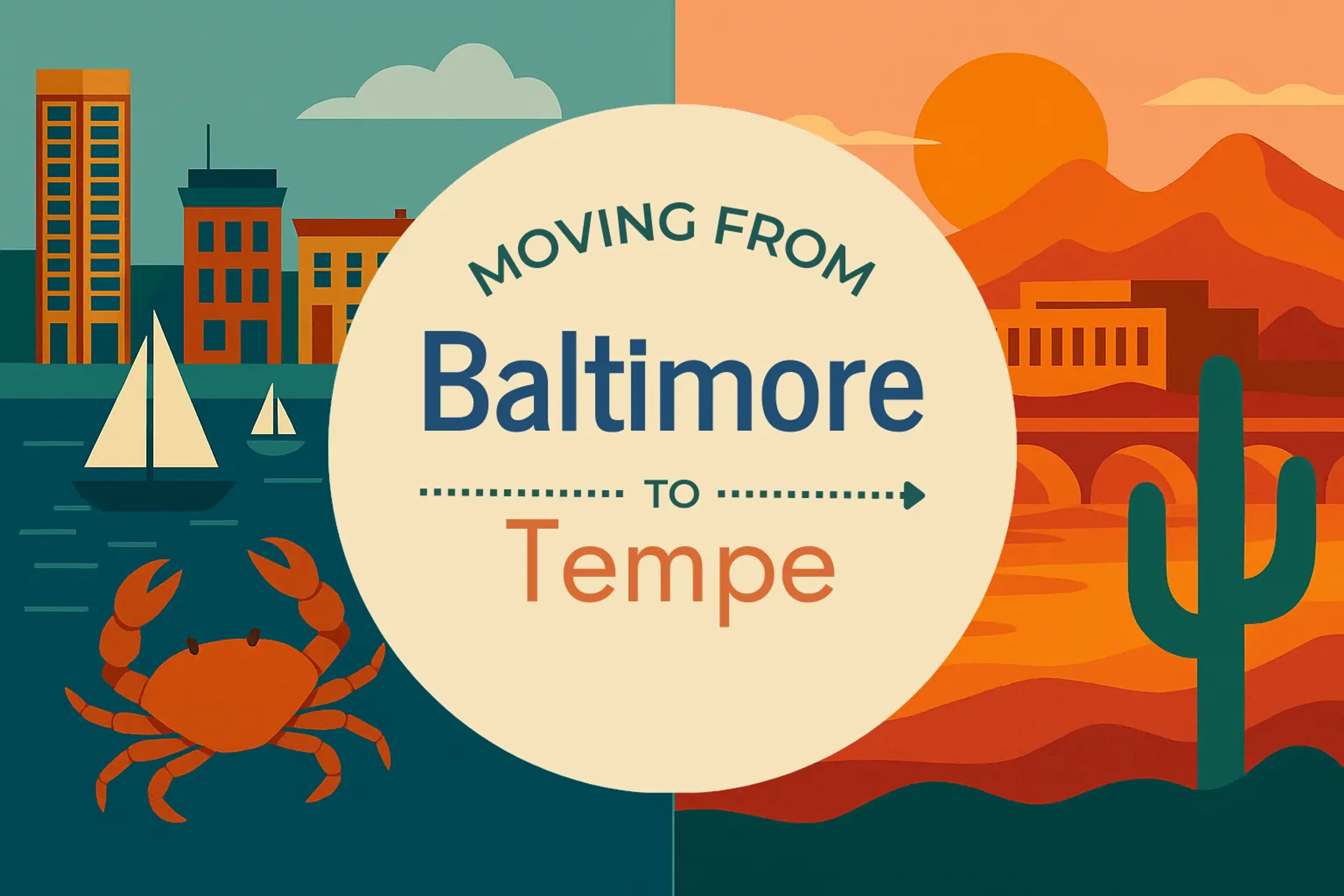 Side-by-side comparison of Baltimore to Tempe moving companies