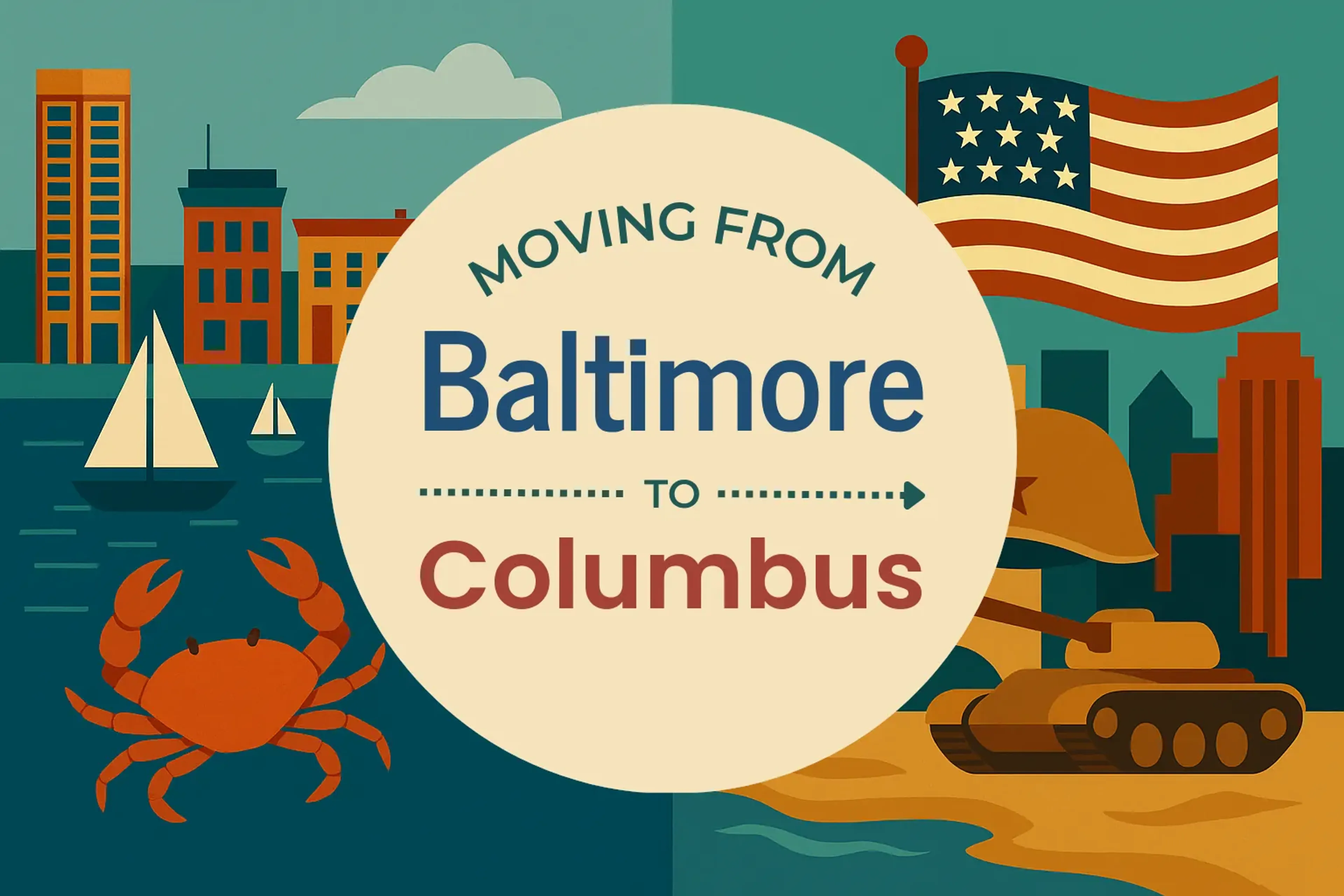 Side-by-side comparison of Baltimore to Columbus moving companies