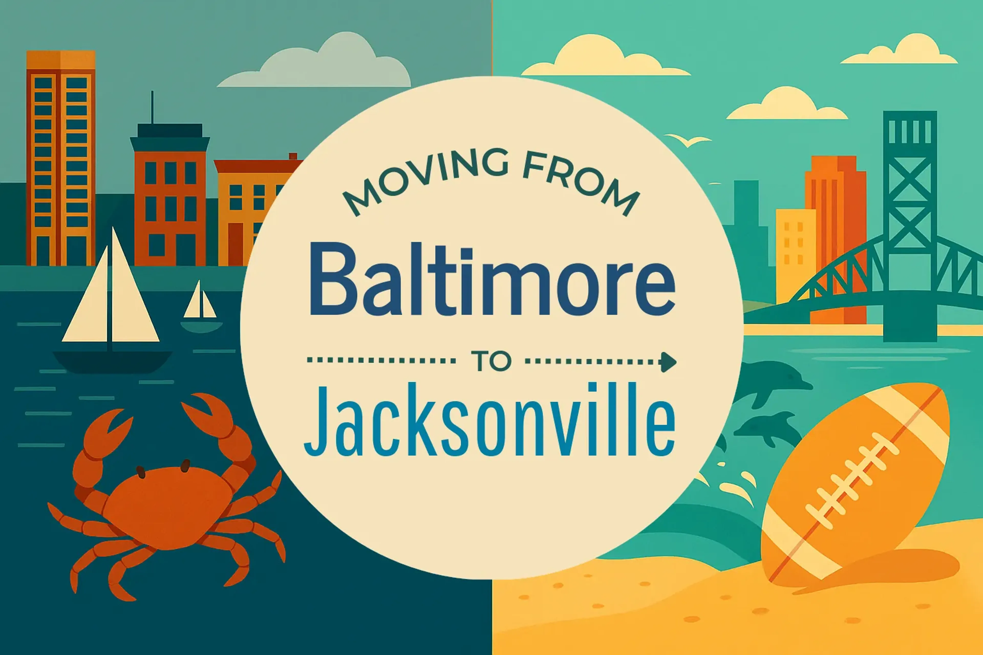 Side-by-side comparison of Baltimore to Jacksonville moving companies