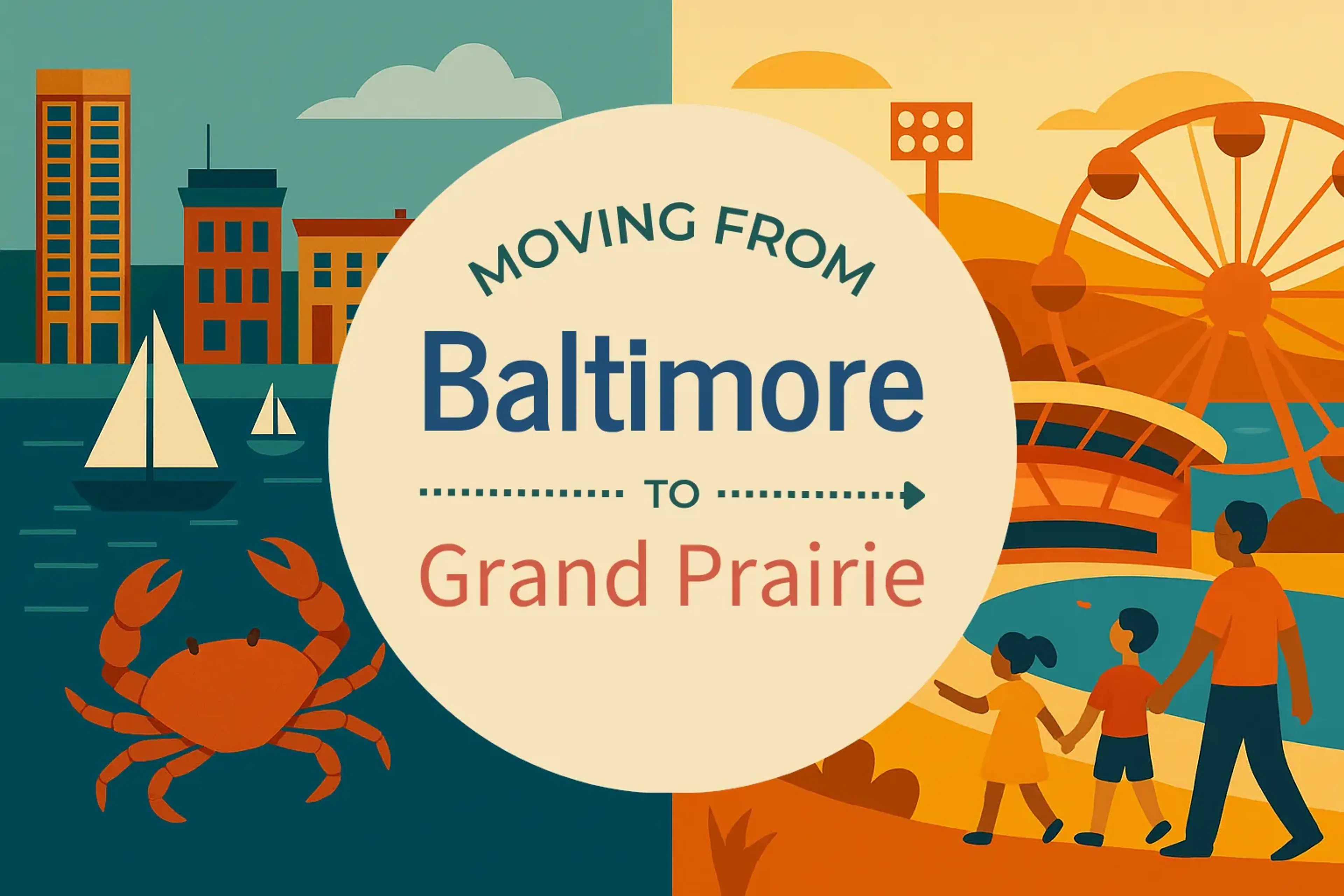Side-by-side comparison of Baltimore to Grand Prairie moving companies