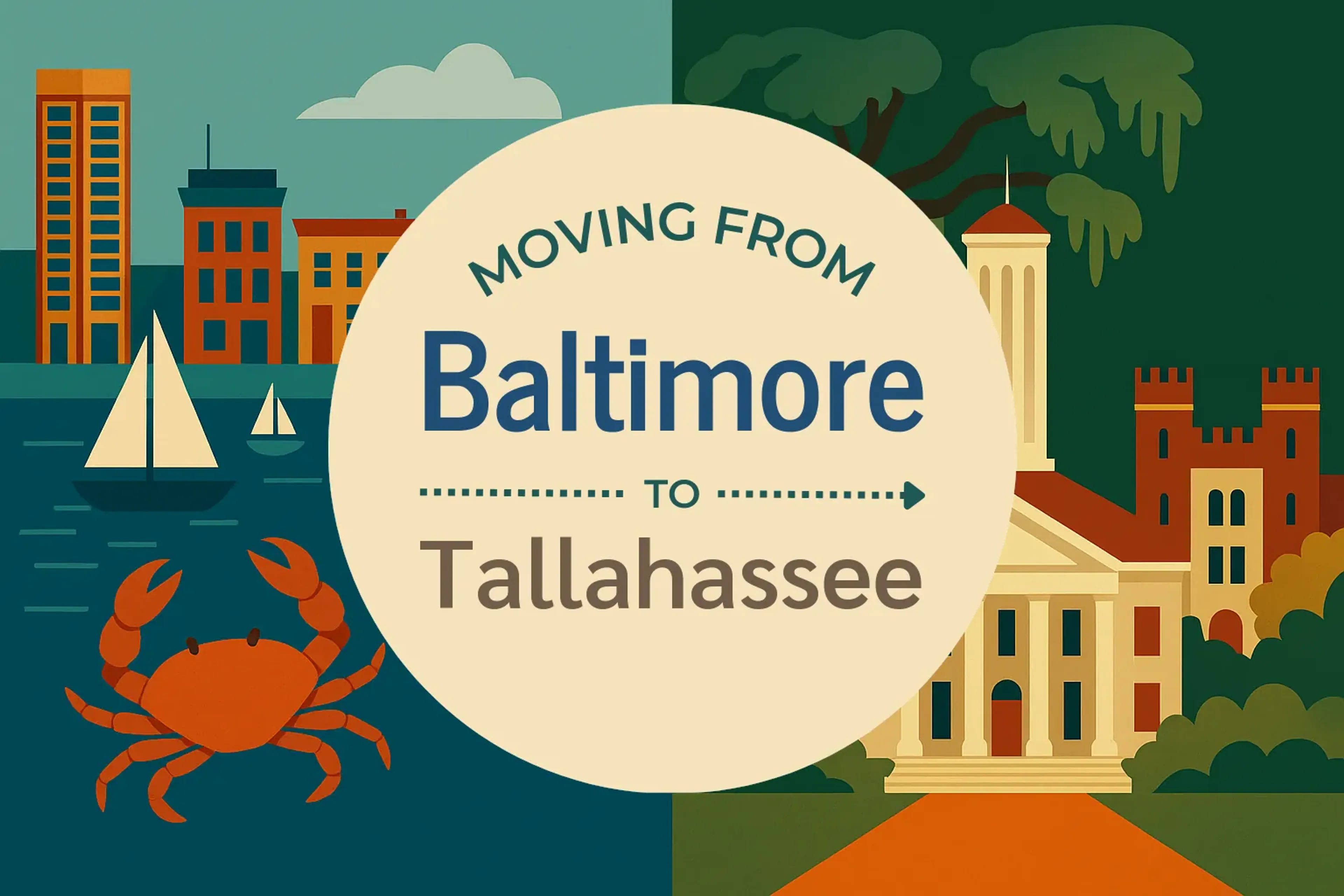 Side-by-side comparison of Baltimore to Tallahassee moving companies