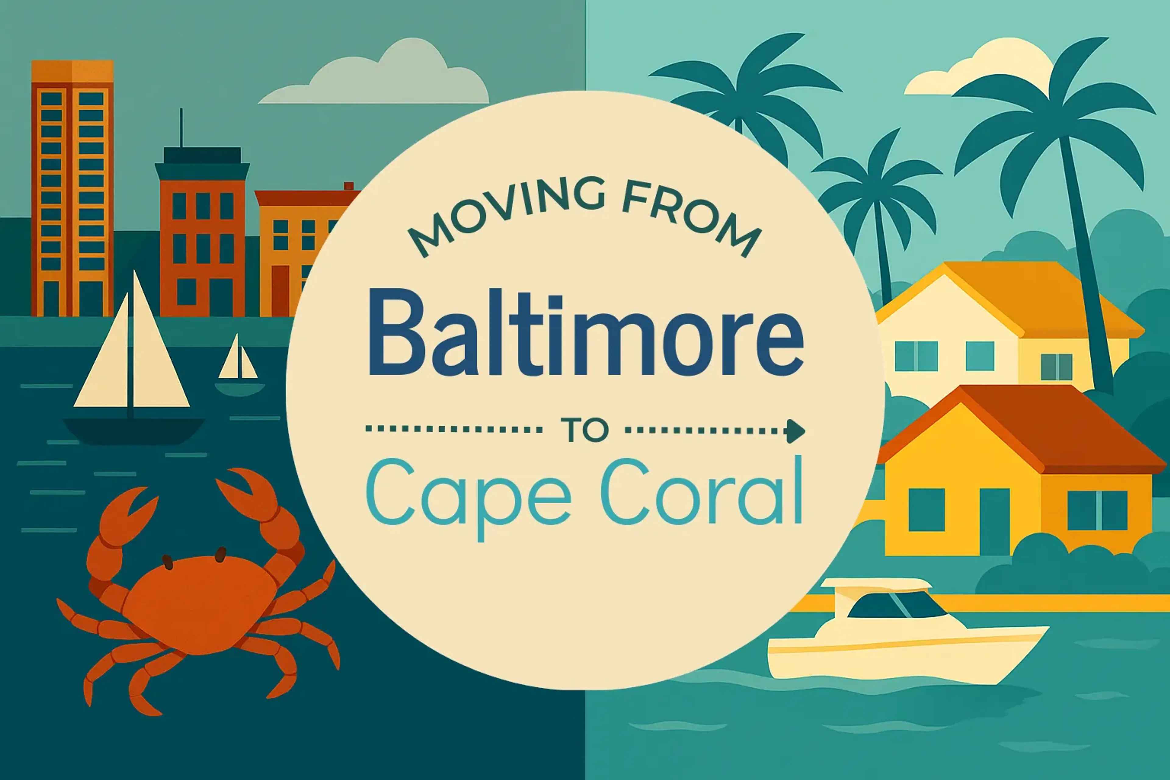 Side-by-side comparison of Baltimore to Cape Coral moving companies