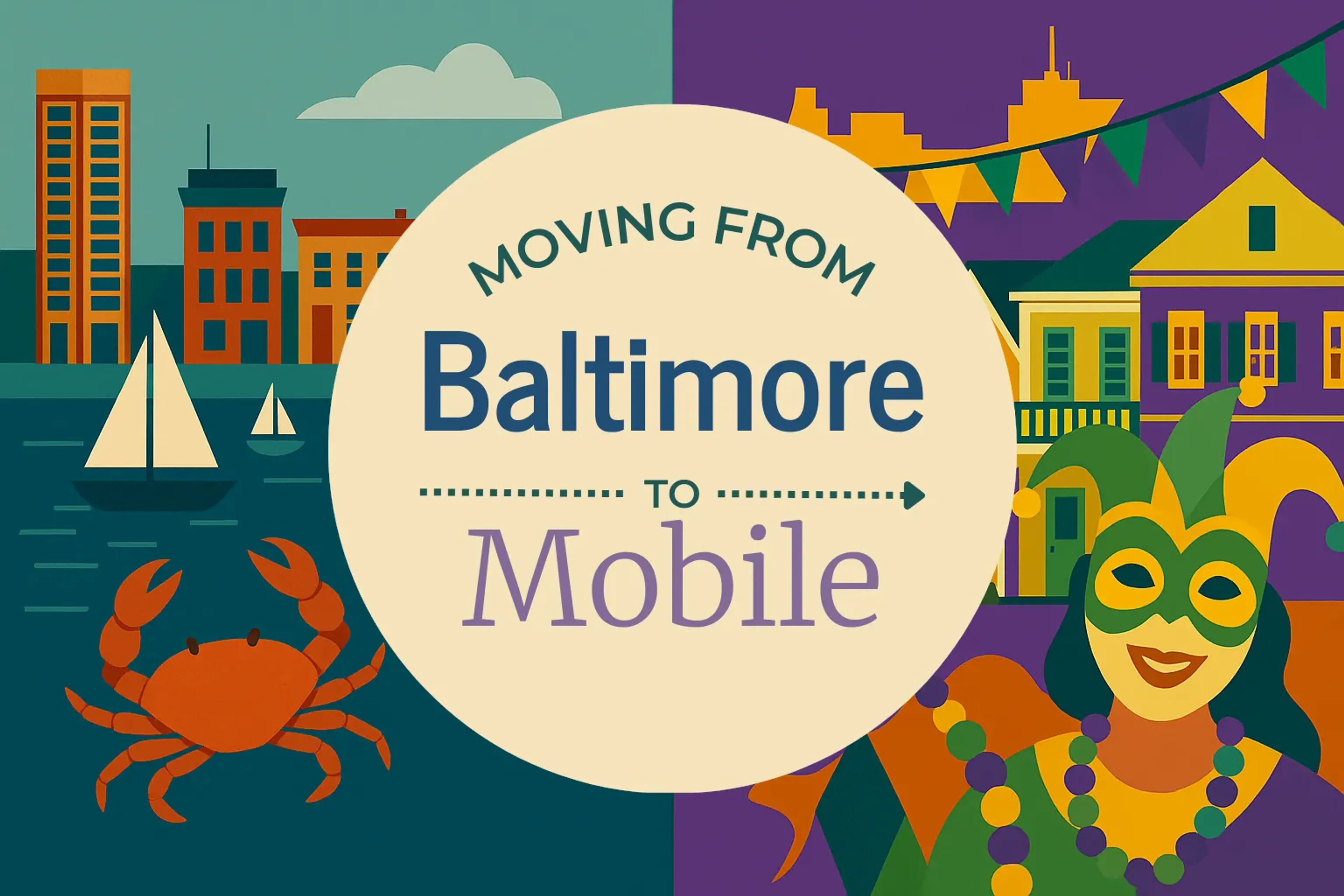 Side-by-side comparison of Baltimore to Mobile moving companies
