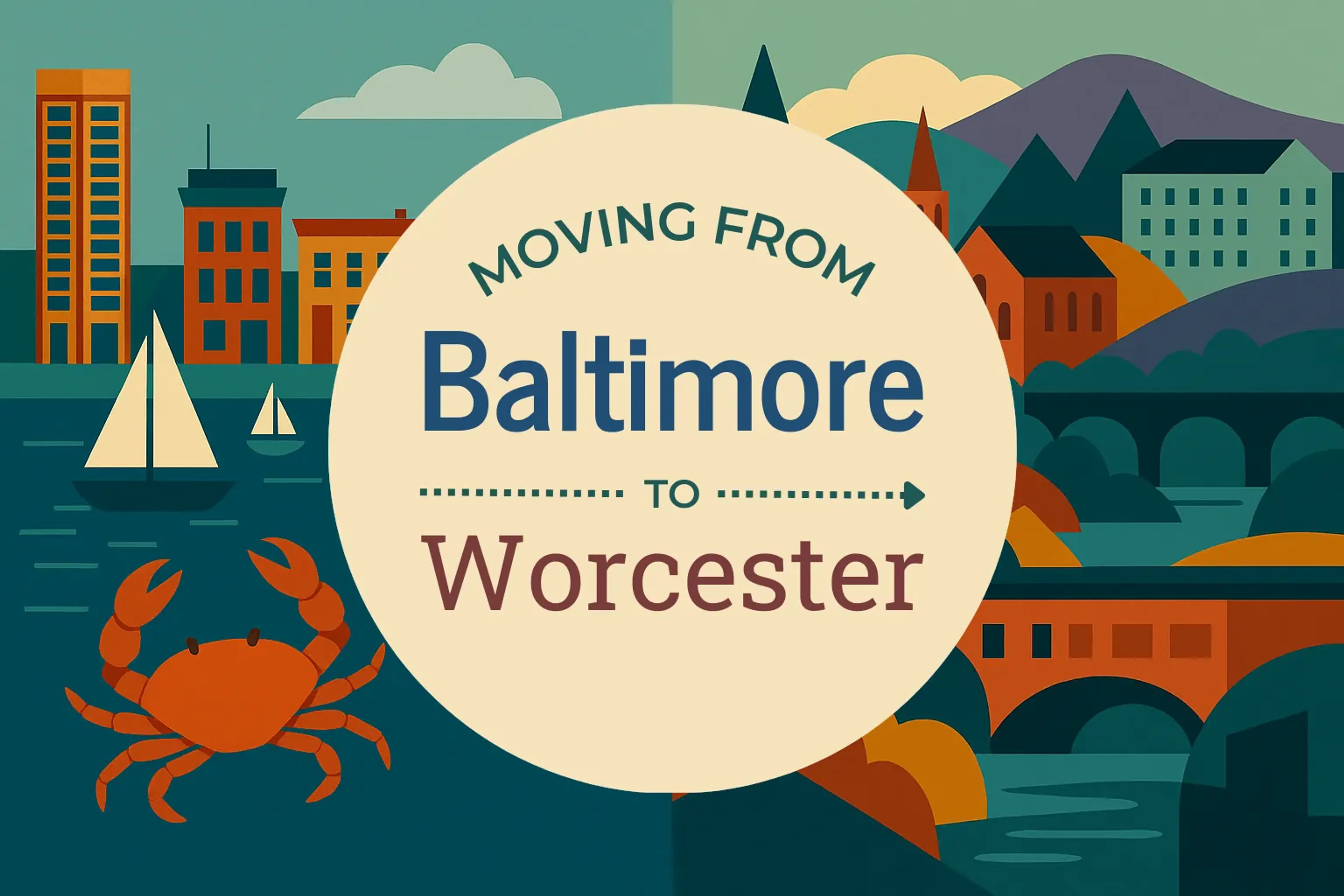 Side-by-side comparison of Baltimore to Worcester moving companies