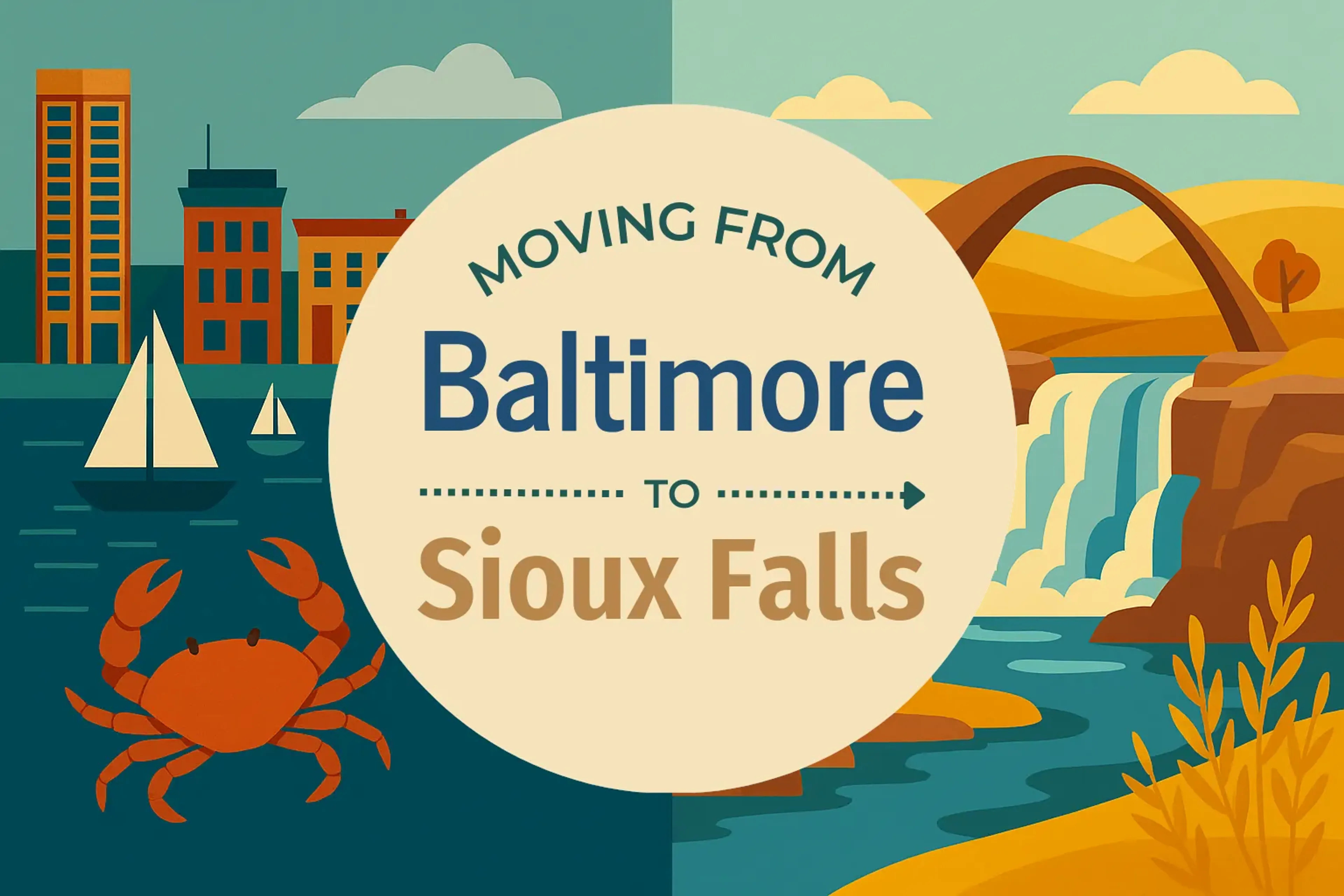 Side-by-side comparison of Baltimore to Sioux Falls moving companies
