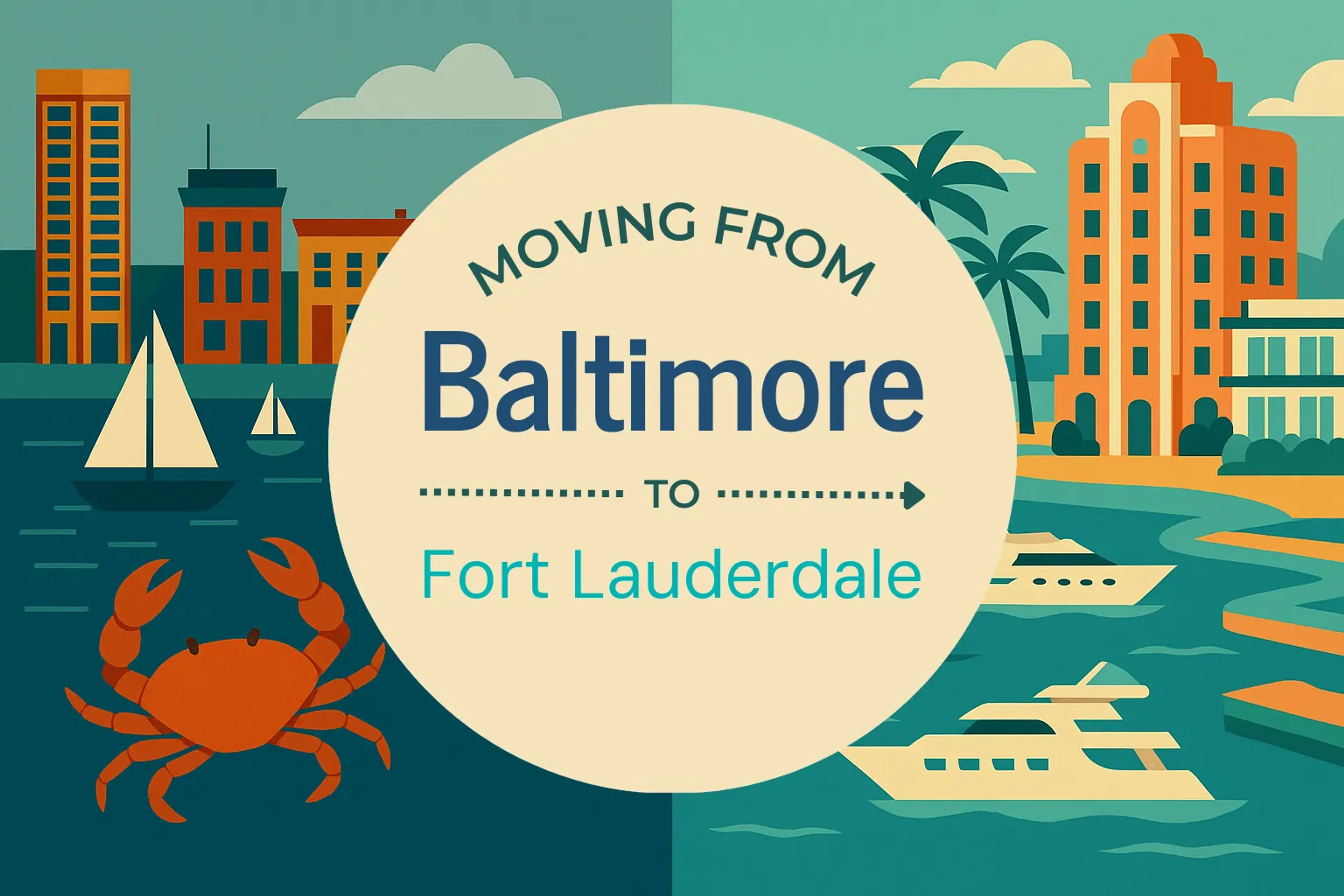 Side-by-side comparison of Baltimore to Fort Lauderdale moving companies