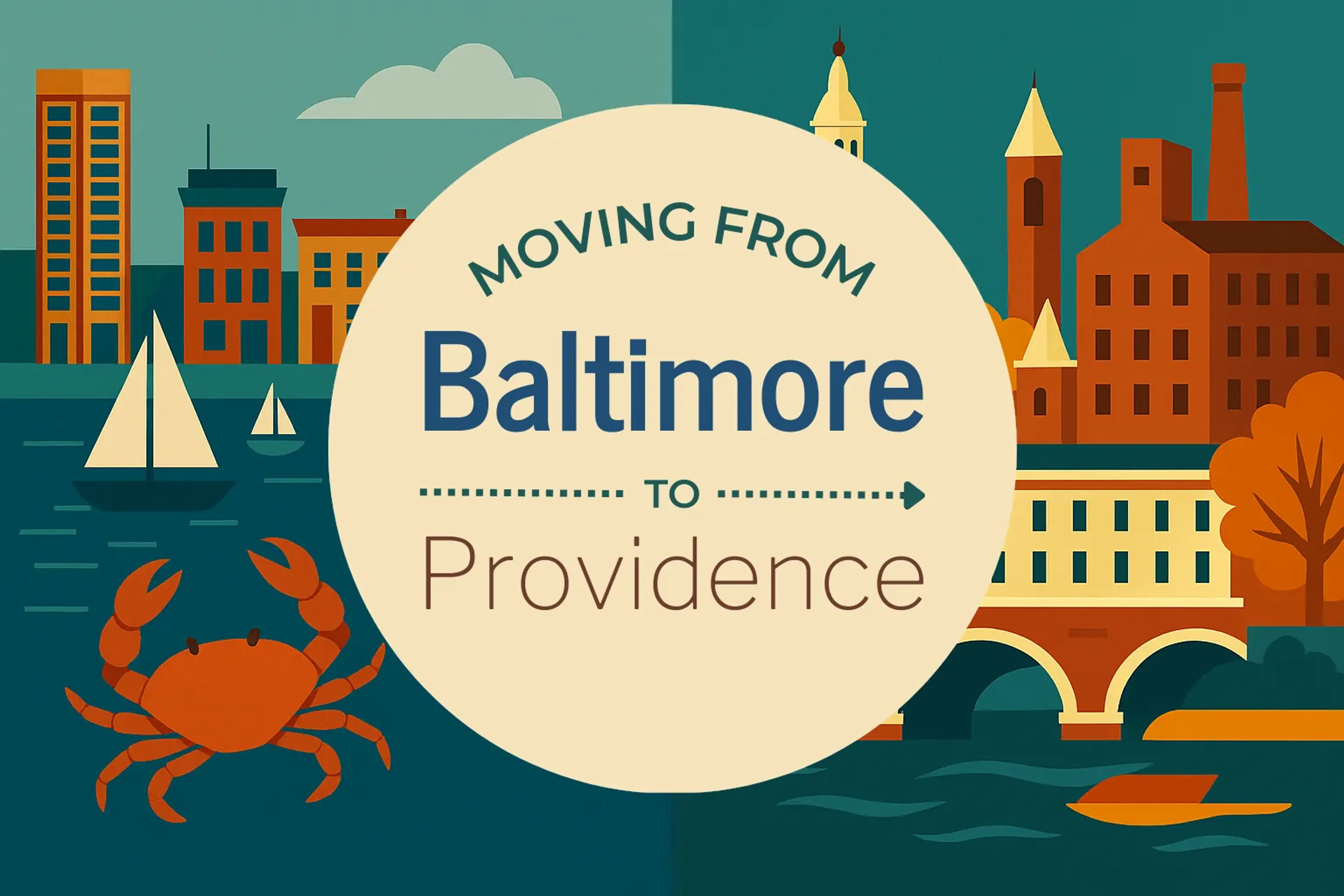 Side-by-side comparison of Baltimore to Providence moving companies