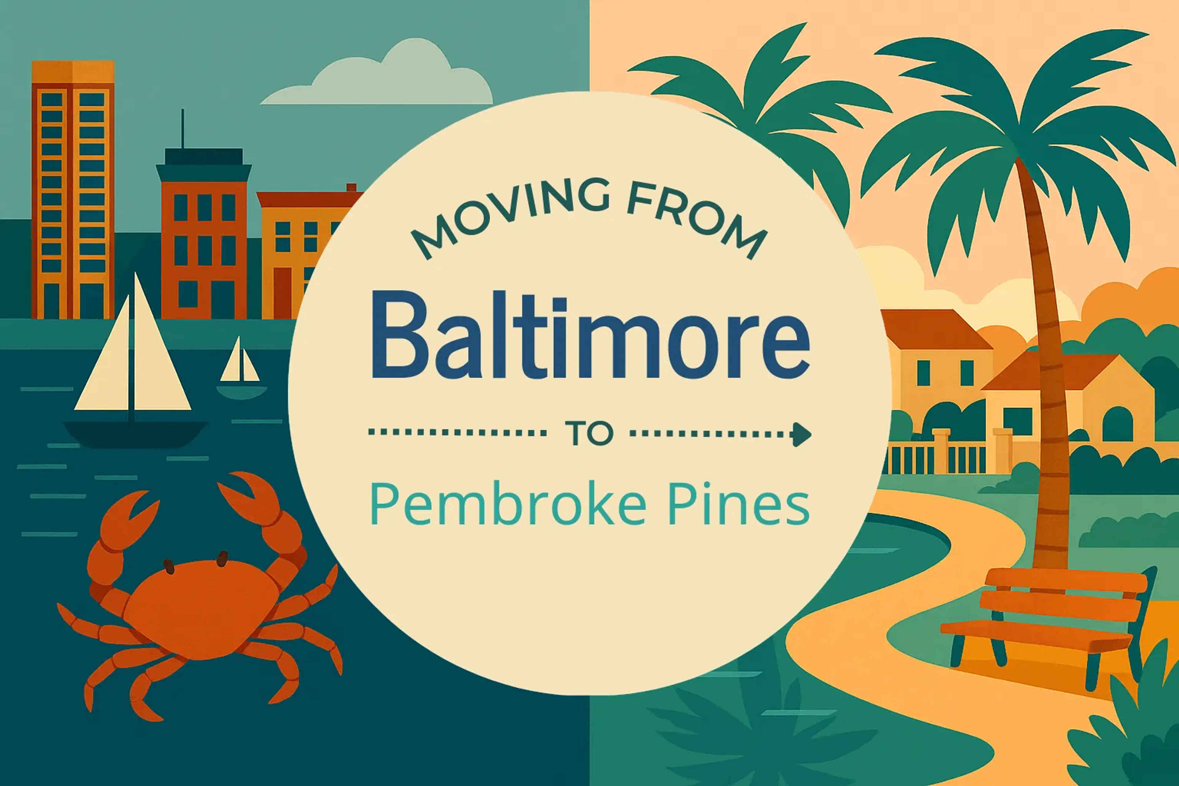 Side-by-side comparison of Baltimore to Pembroke Pines moving companies