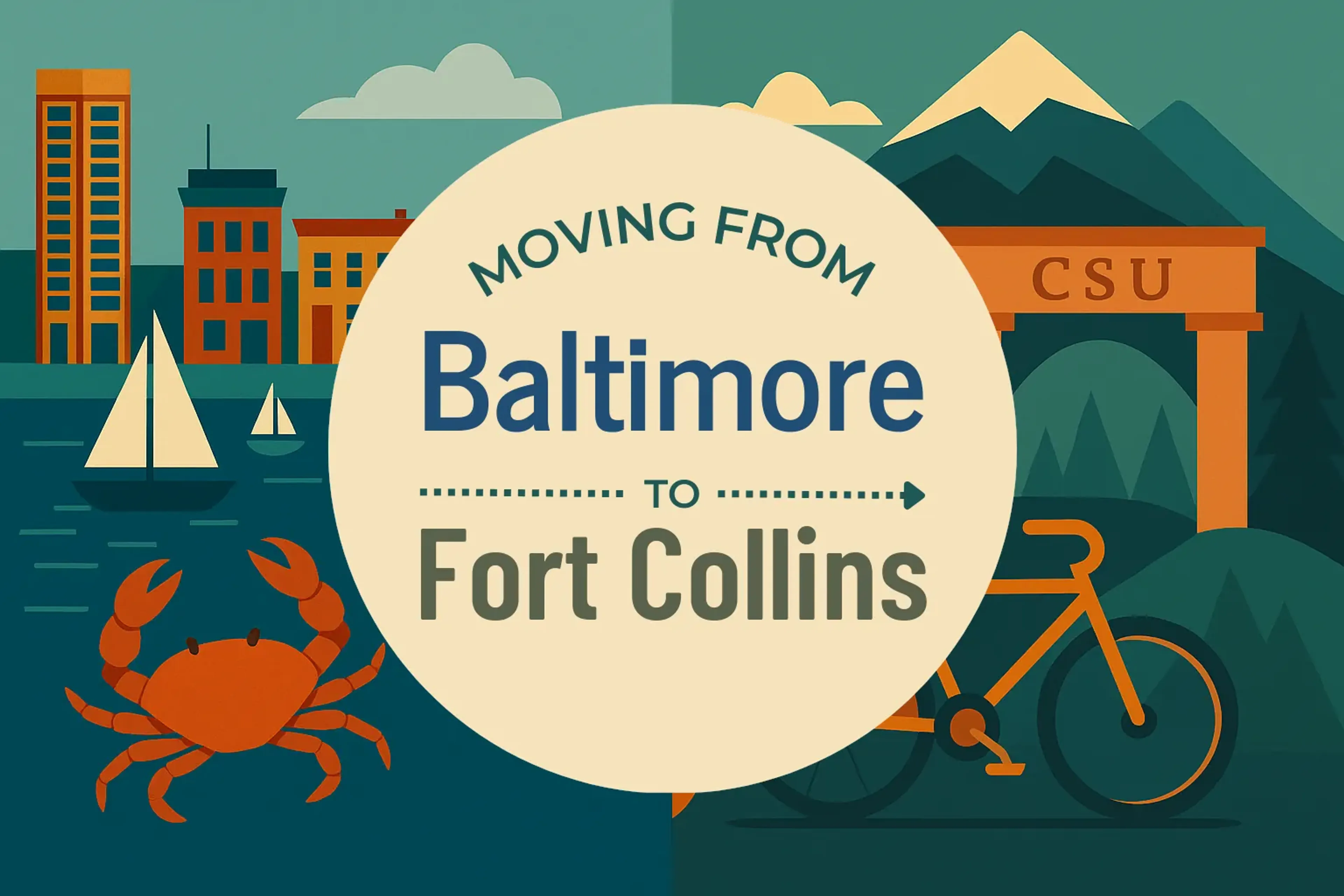 Side-by-side comparison of Baltimore to Fort Collins moving companies