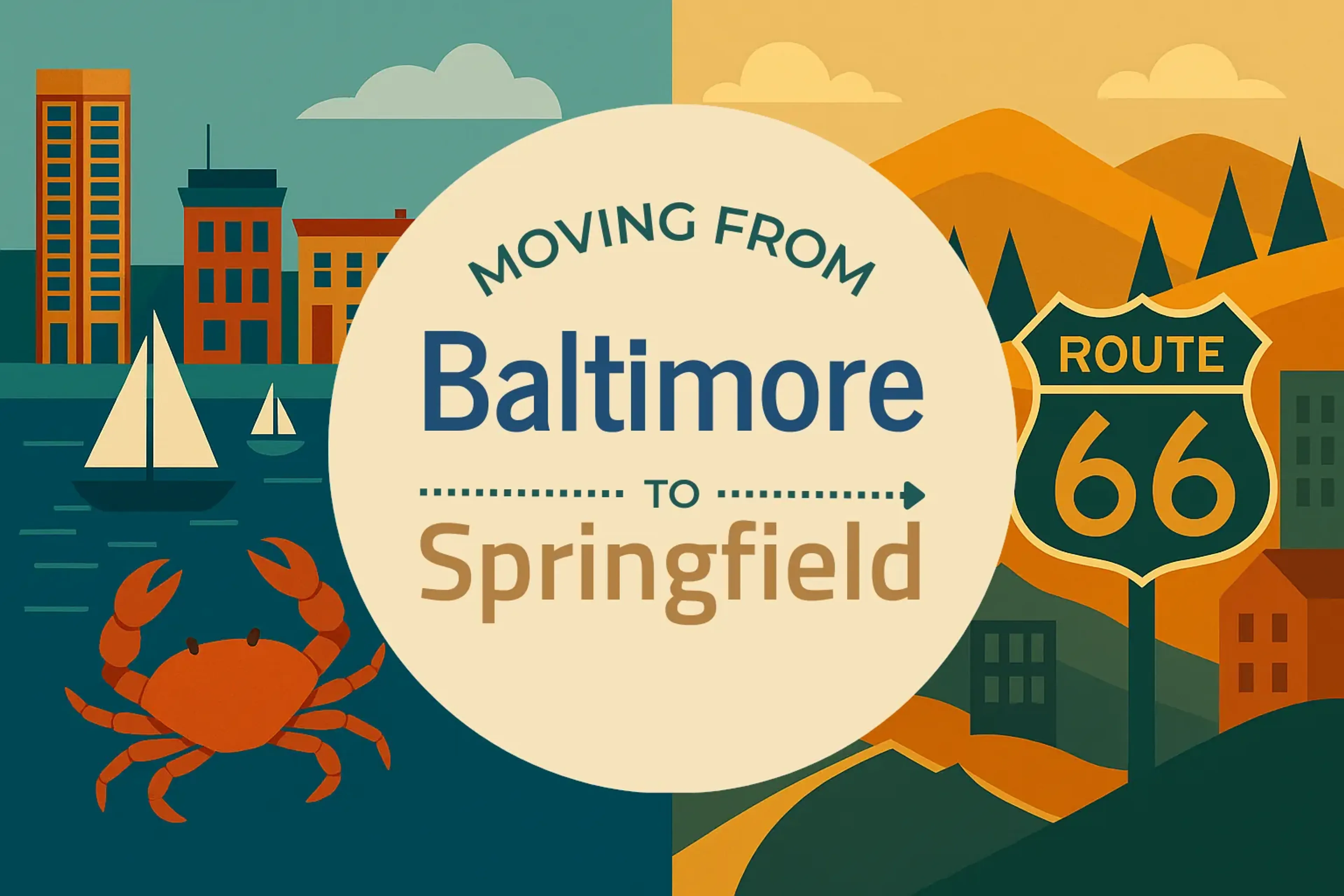Side-by-side comparison of Baltimore to Springfield moving companies
