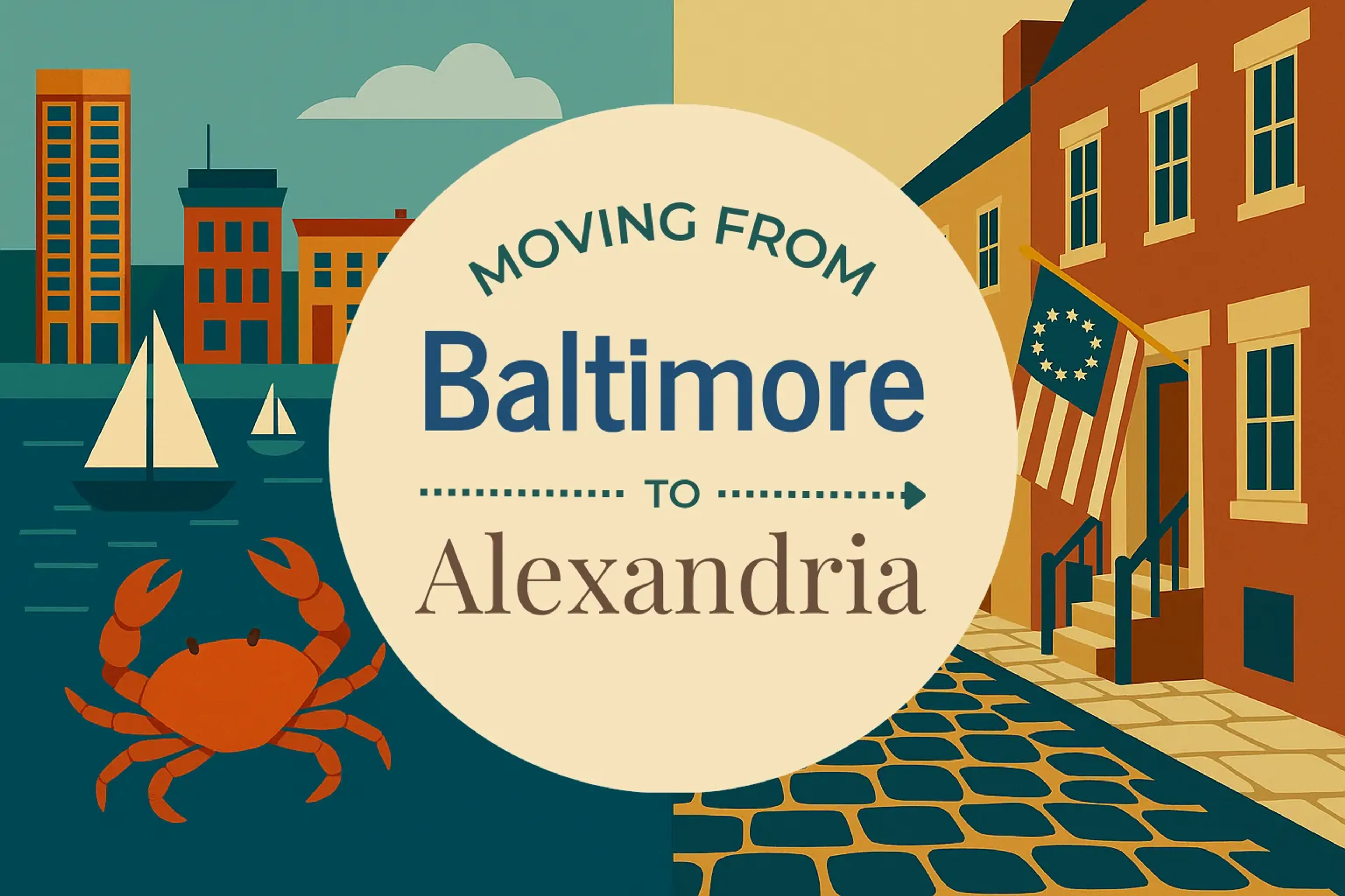 Side-by-side comparison of Baltimore to Alexandria moving companies