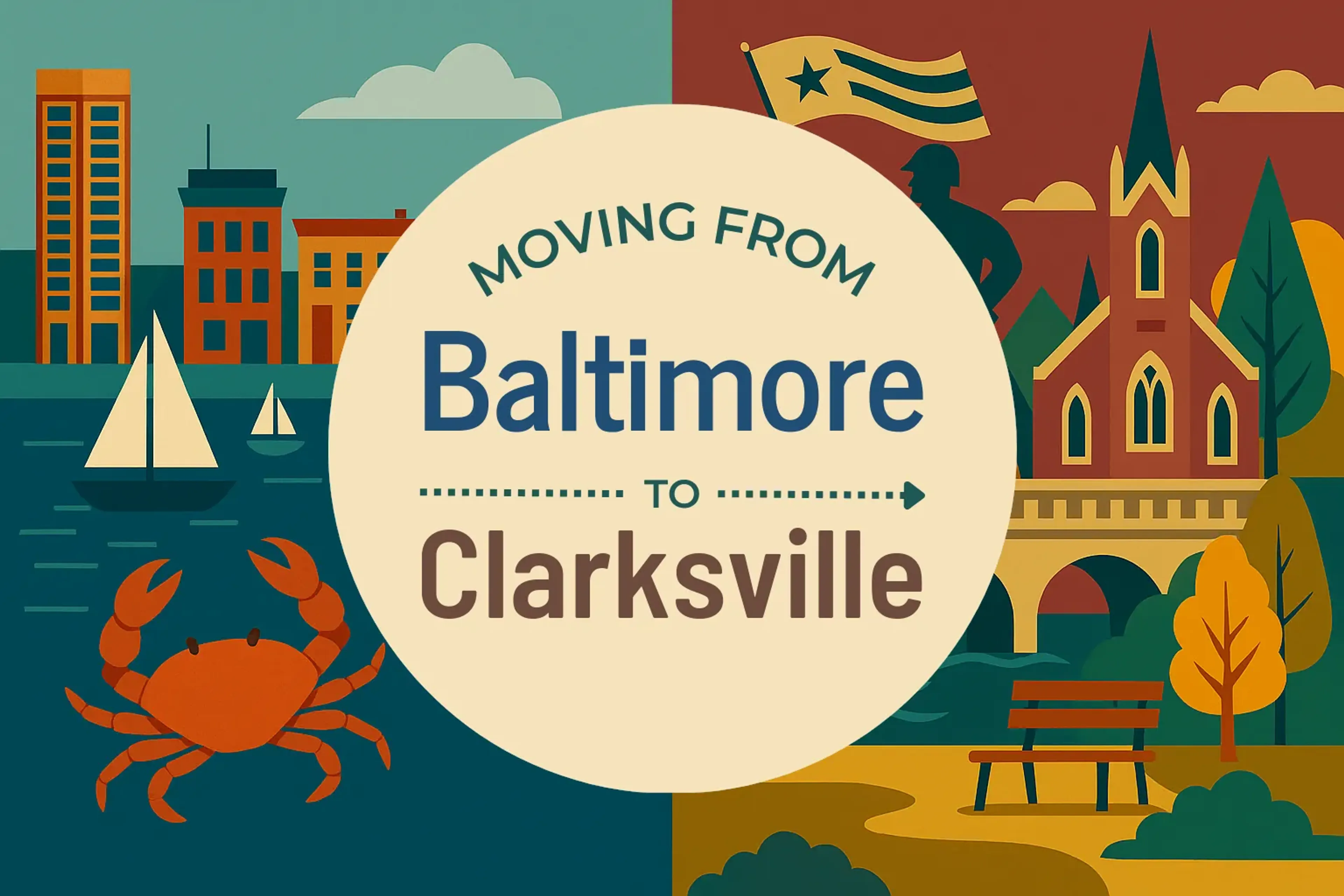 Side-by-side comparison of Baltimore to Clarksville moving companies
