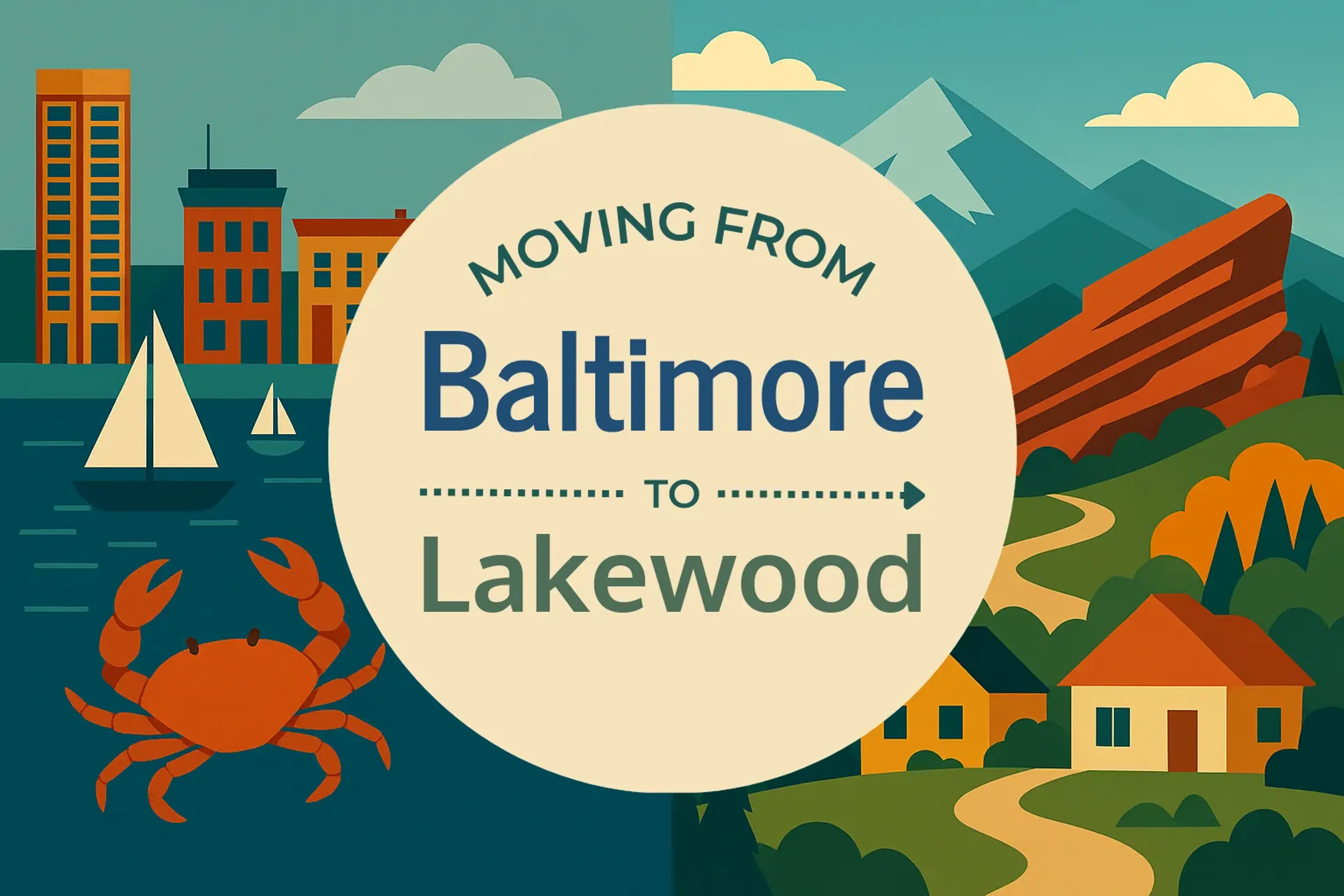 Side-by-side comparison of Baltimore to Lakewood moving companies