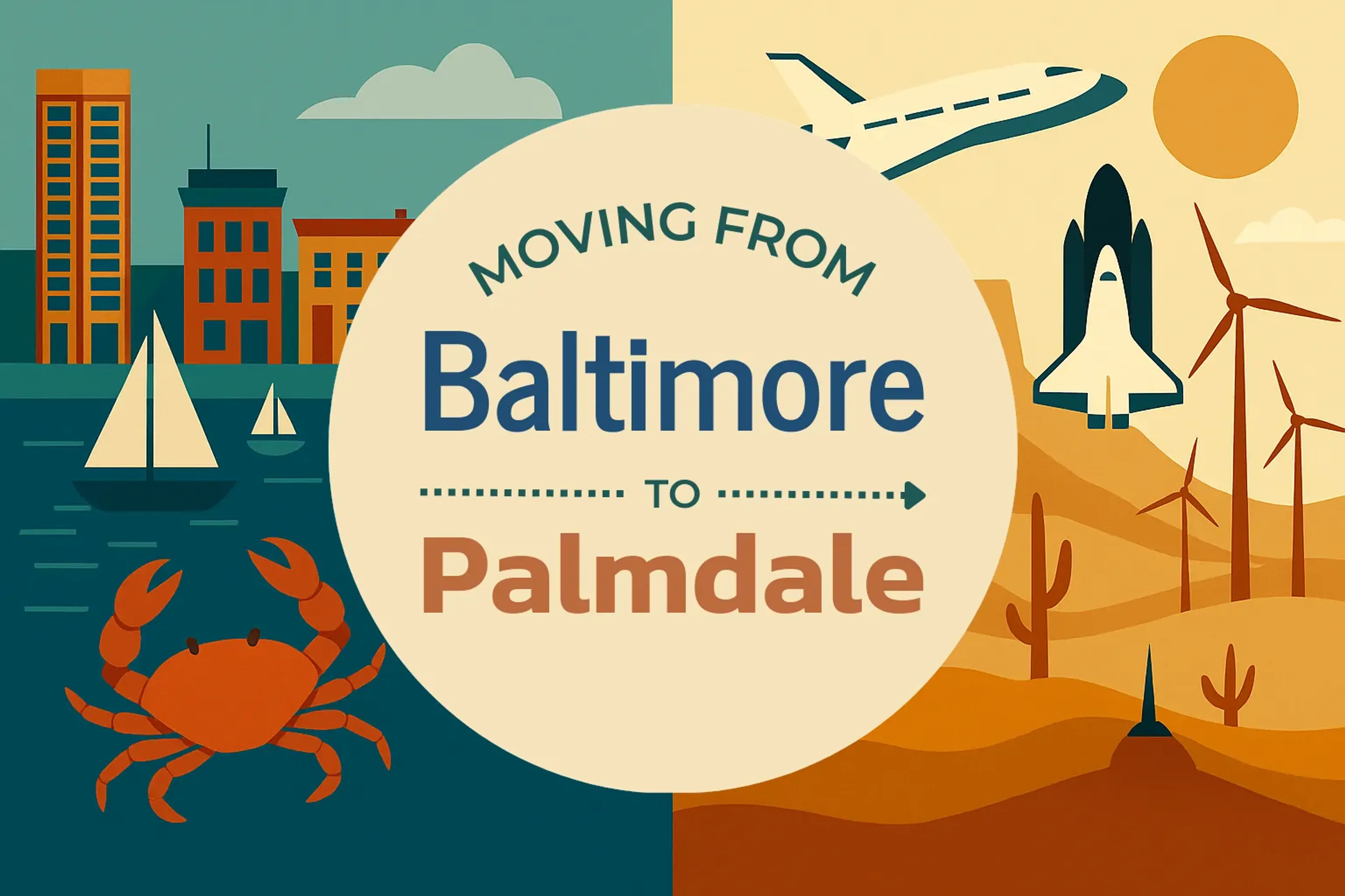 Side-by-side comparison of Baltimore to Palmdale moving companies
