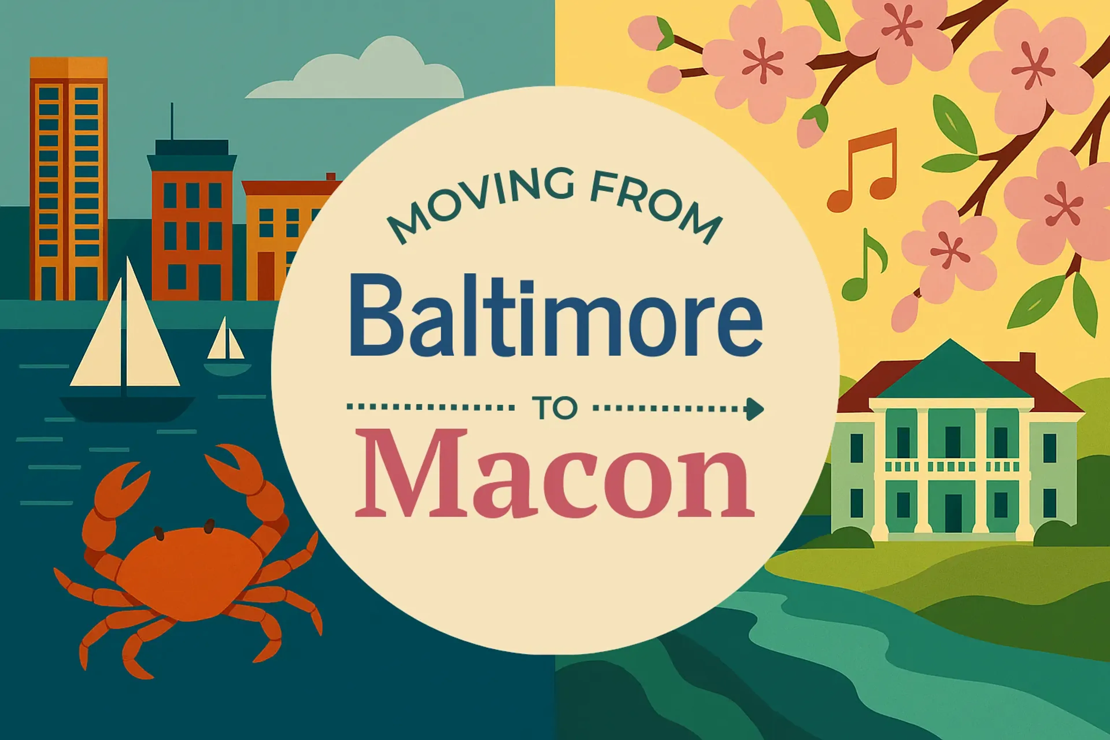 Side-by-side comparison of Baltimore to Macon moving companies