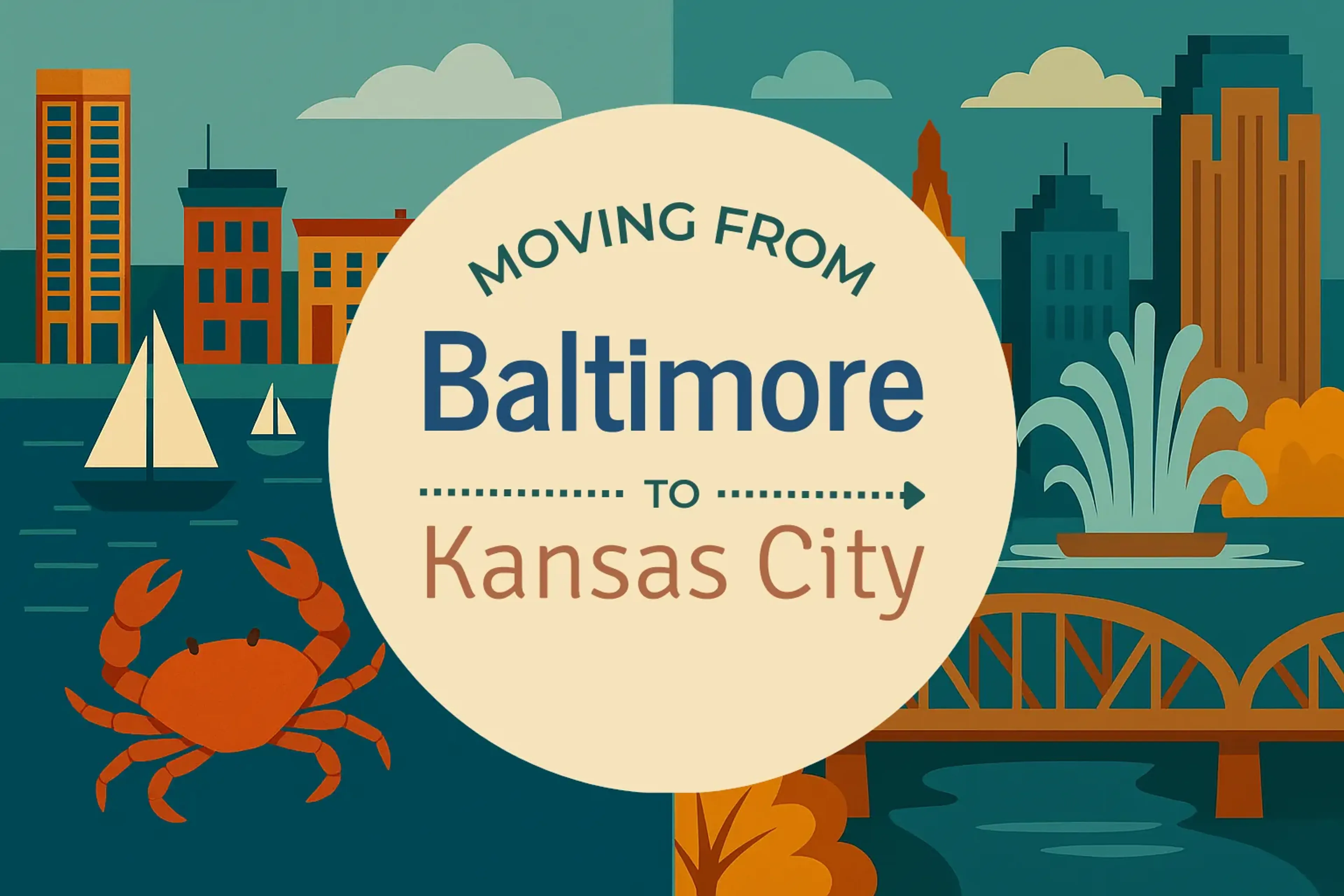 Side-by-side comparison of Baltimore to Kansas City moving companies