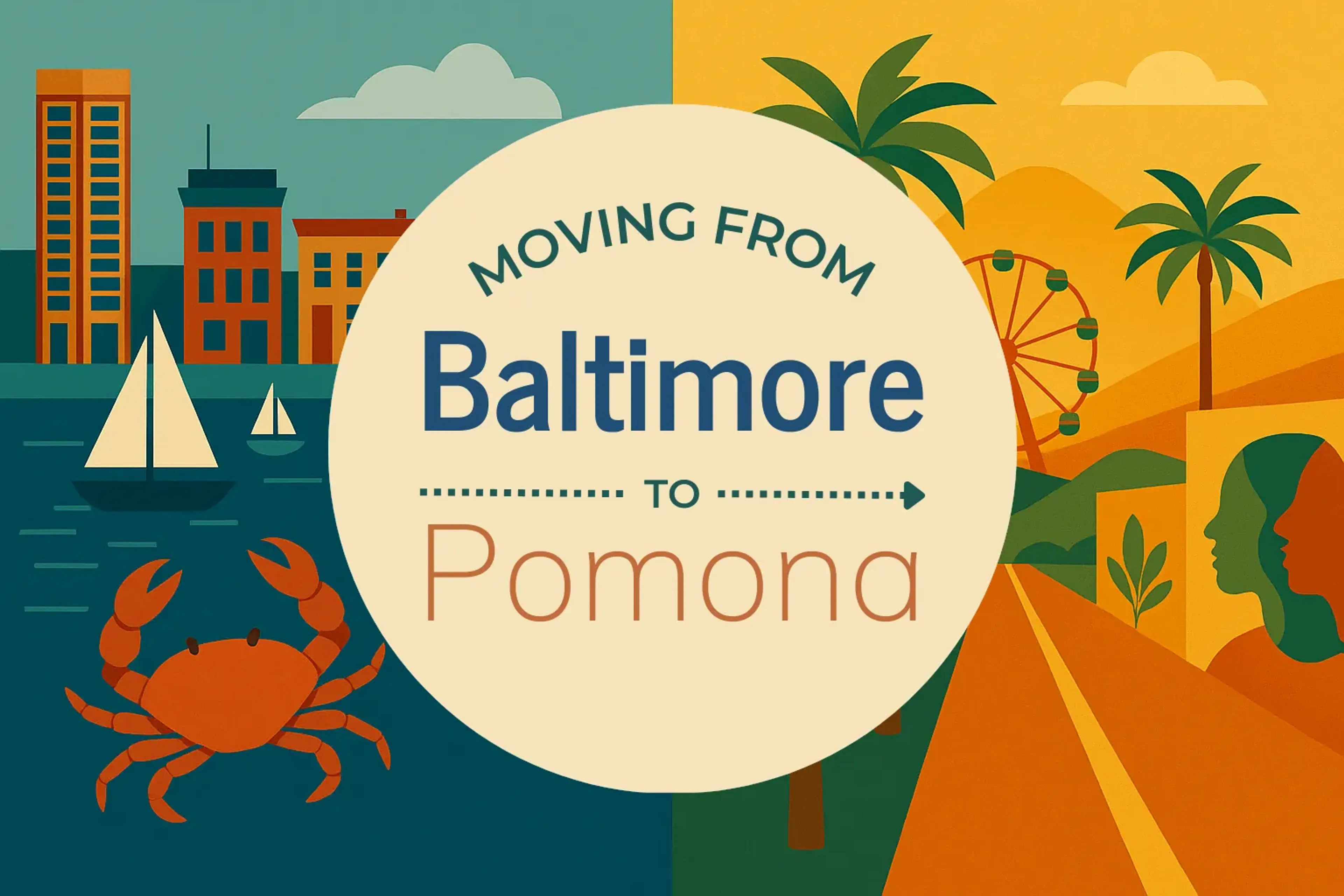 Side-by-side comparison of Baltimore to Pomona moving companies