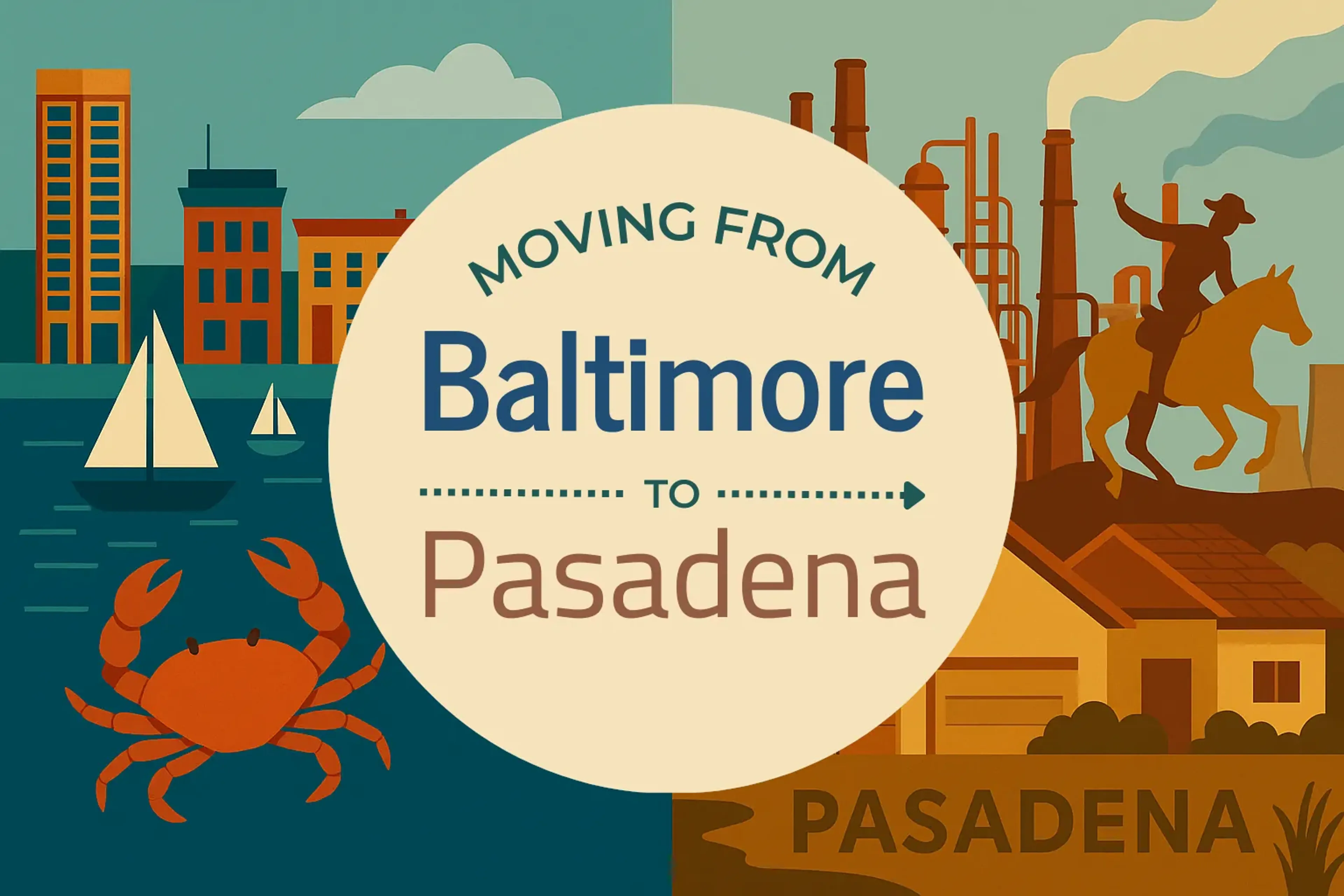 Side-by-side comparison of Baltimore to Pasadena moving companies