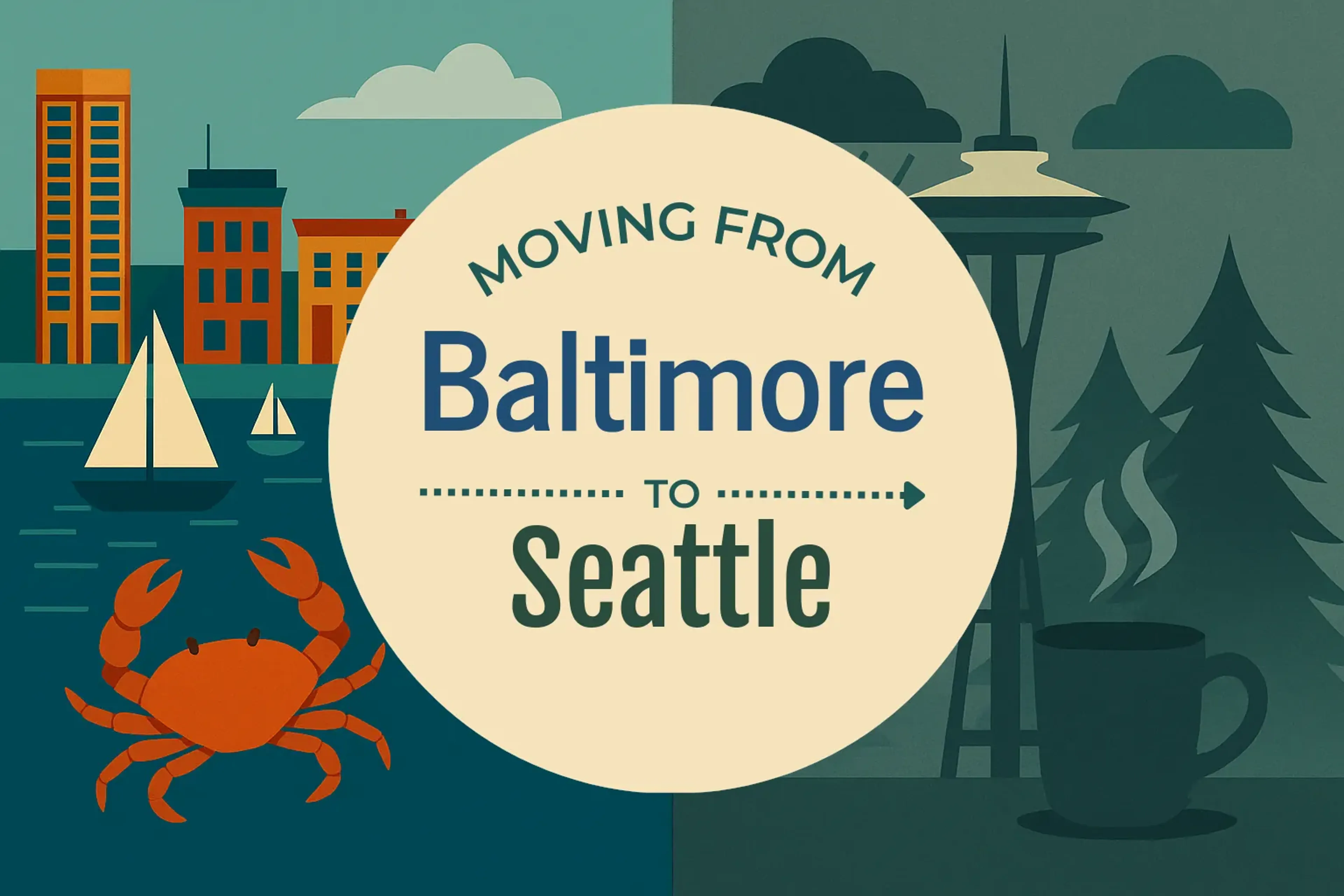 Side-by-side comparison of Baltimore to Seattle moving companies