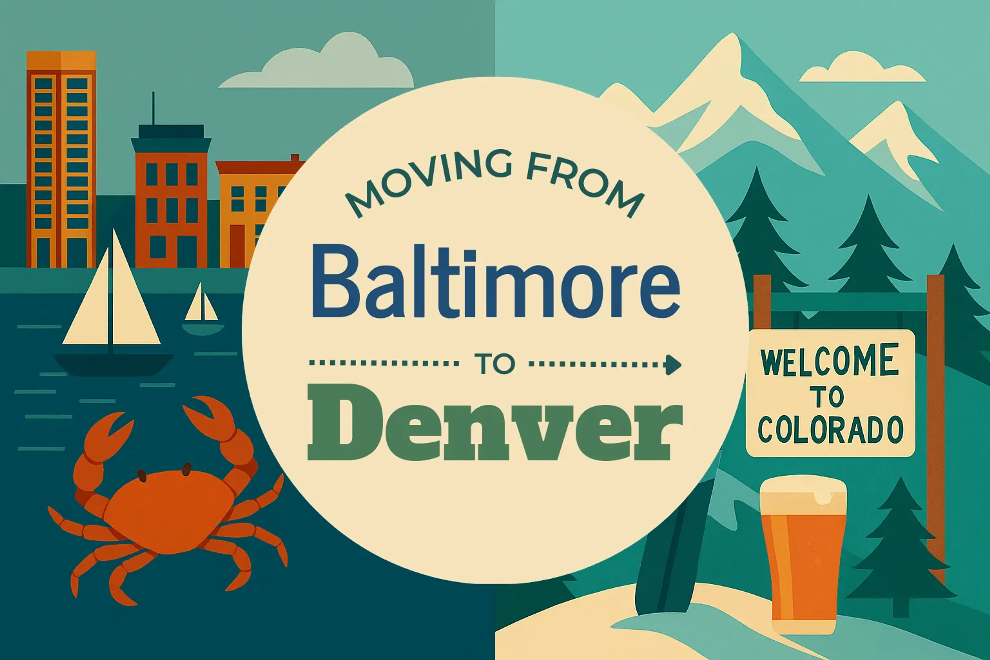 Side-by-side comparison of Baltimore to Denver moving companies