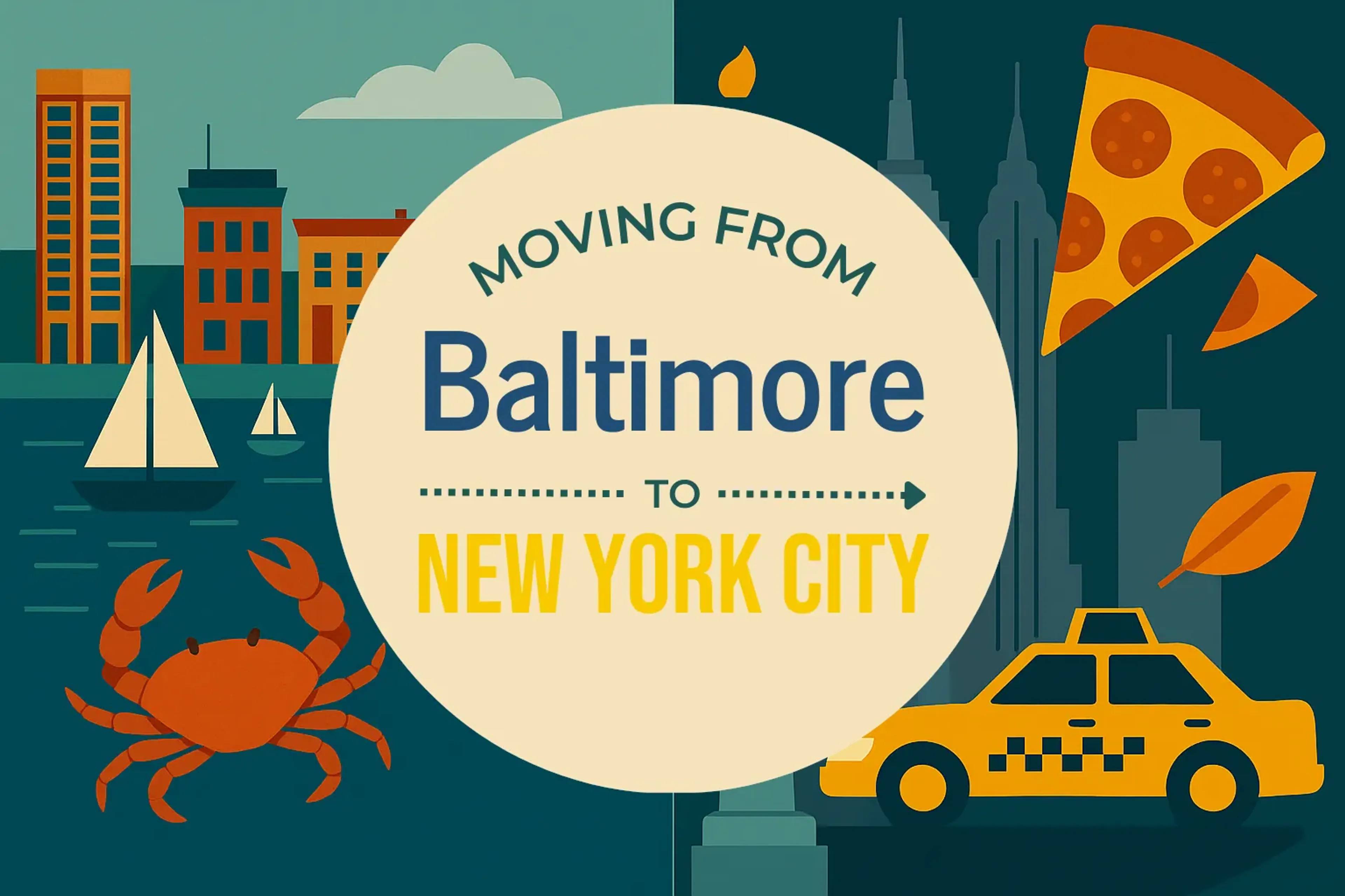 Side-by-side comparison of Baltimore to New York City moving companies