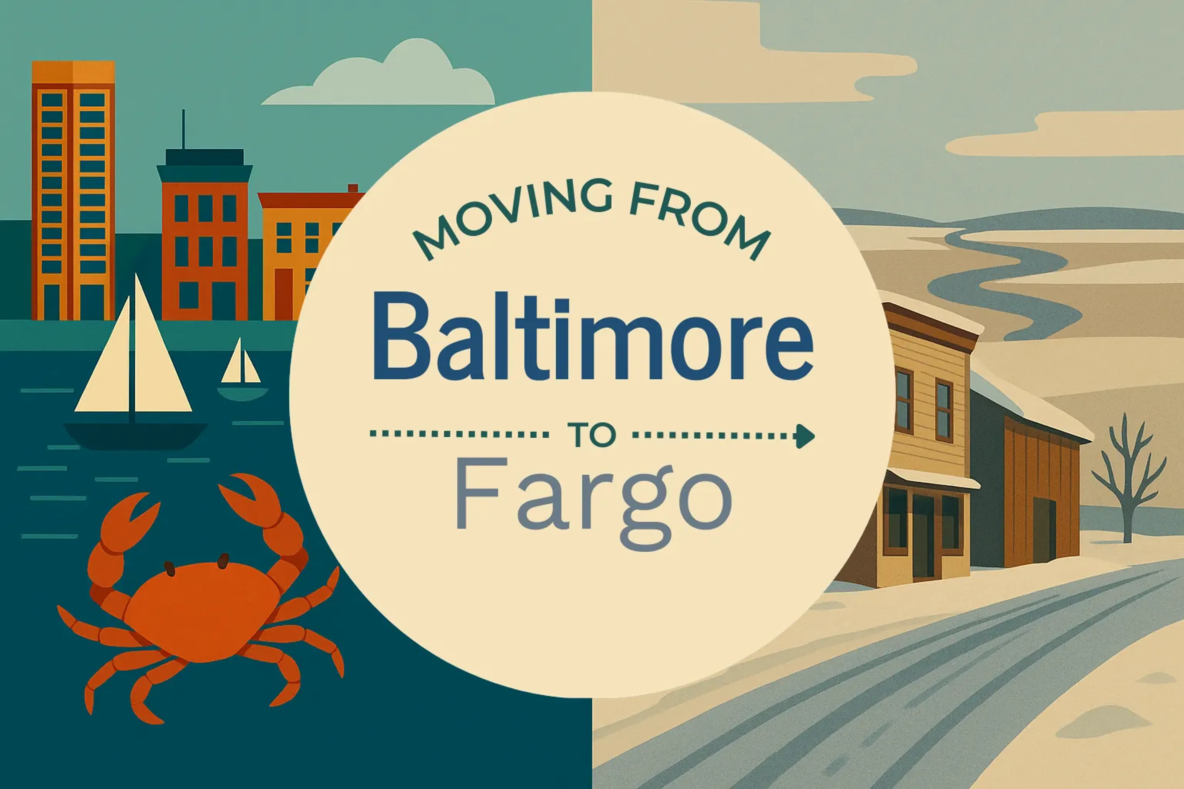 Side-by-side comparison of Baltimore to Fargo moving companies