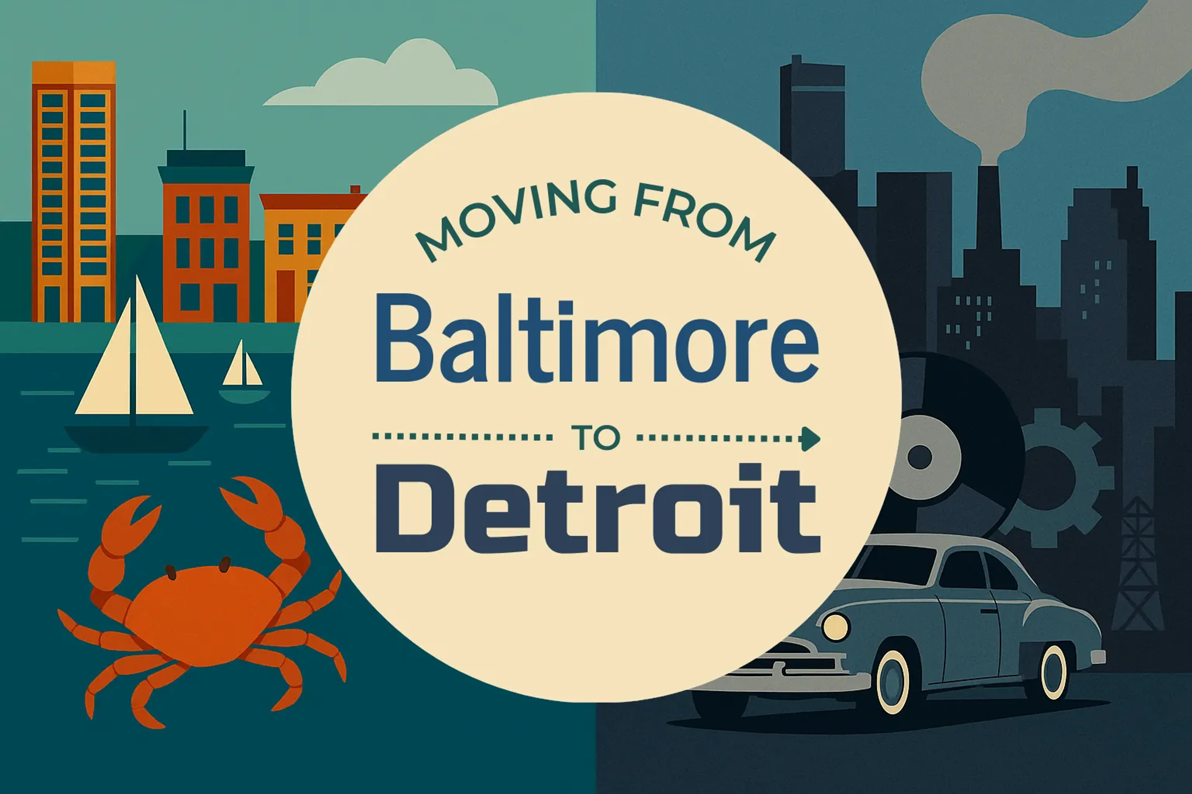 Side-by-side comparison of Baltimore to Detroit moving companies