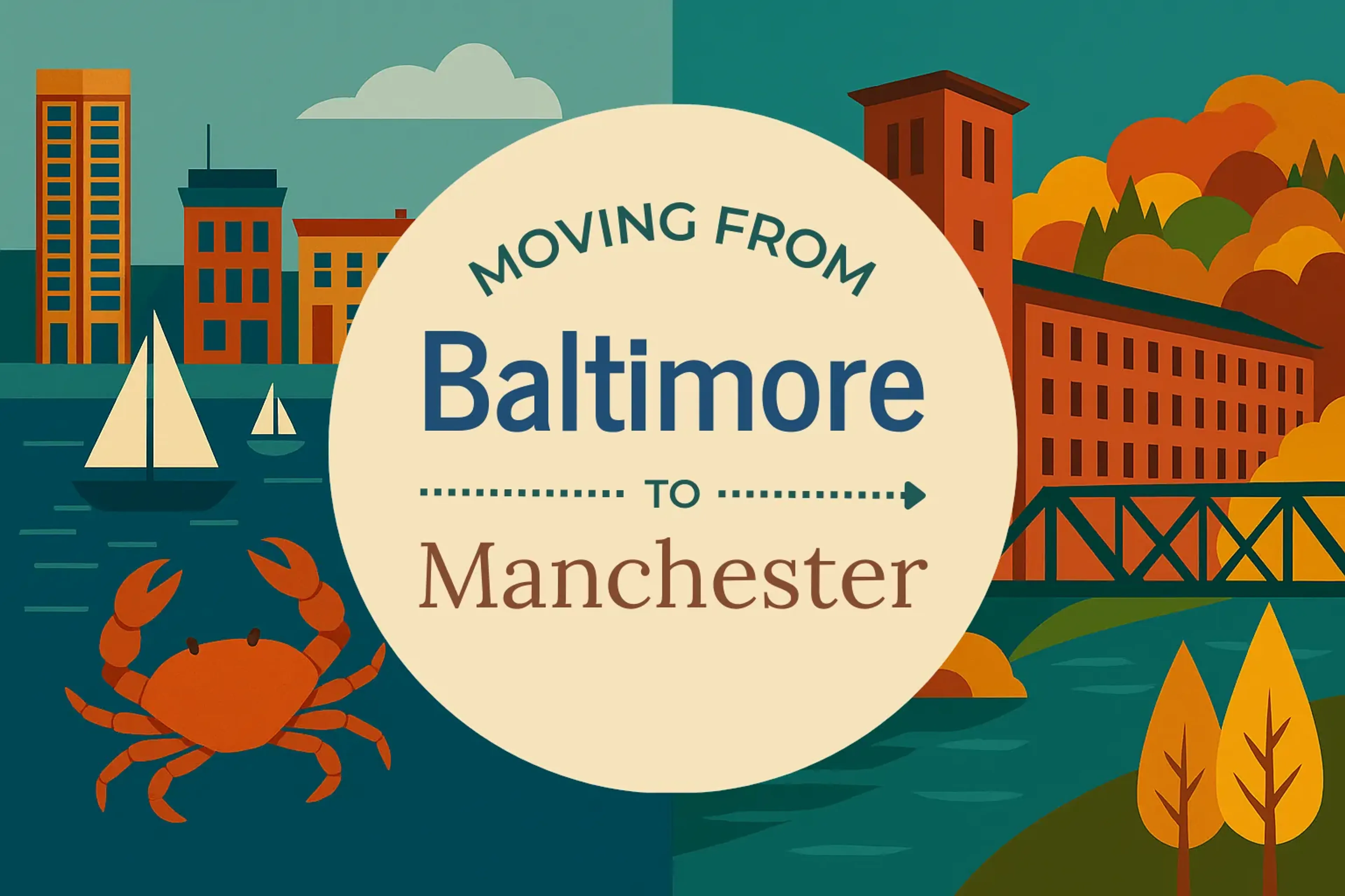 Side-by-side comparison of Baltimore to Manchester moving companies