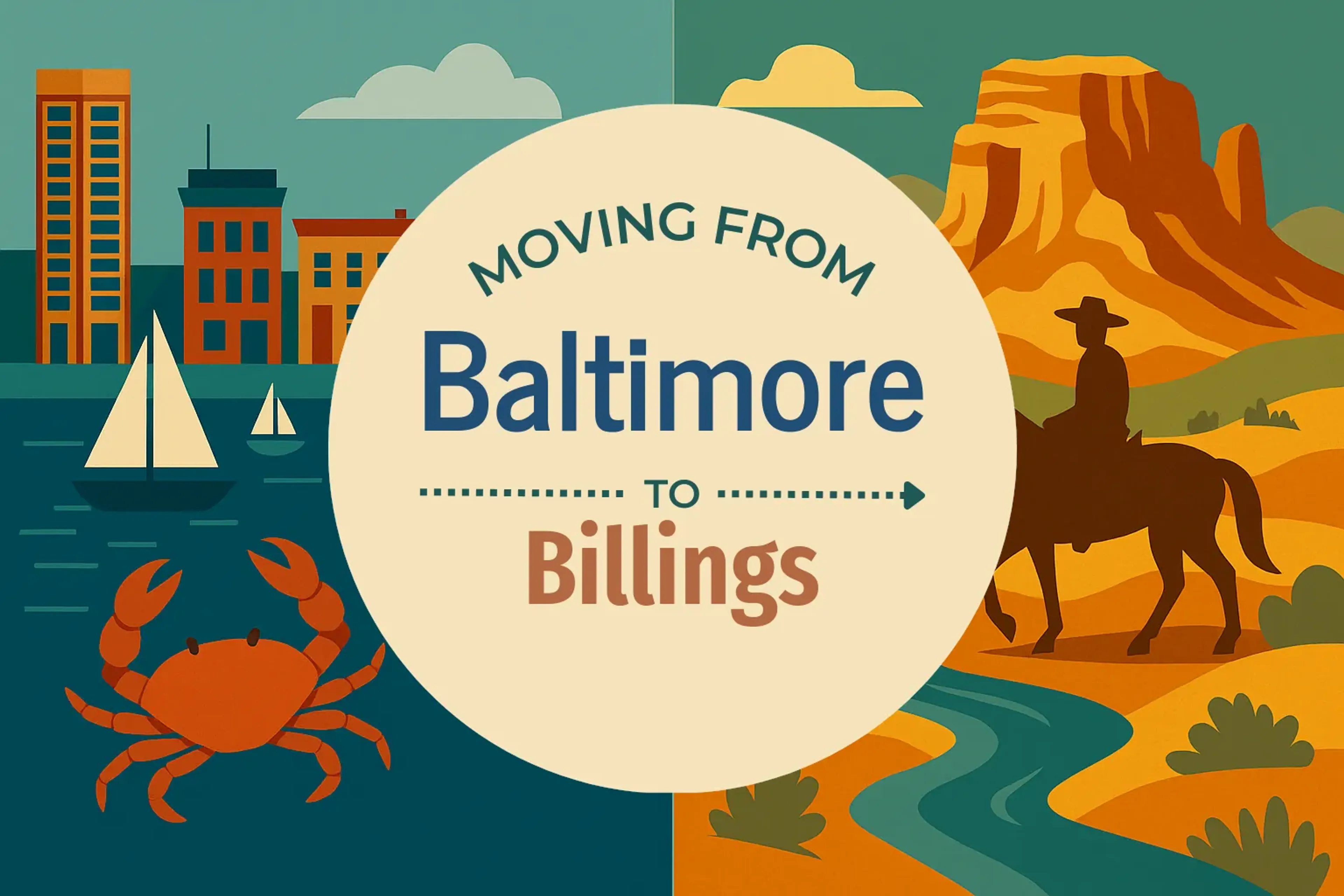 Side-by-side comparison of Baltimore to Billings moving companies