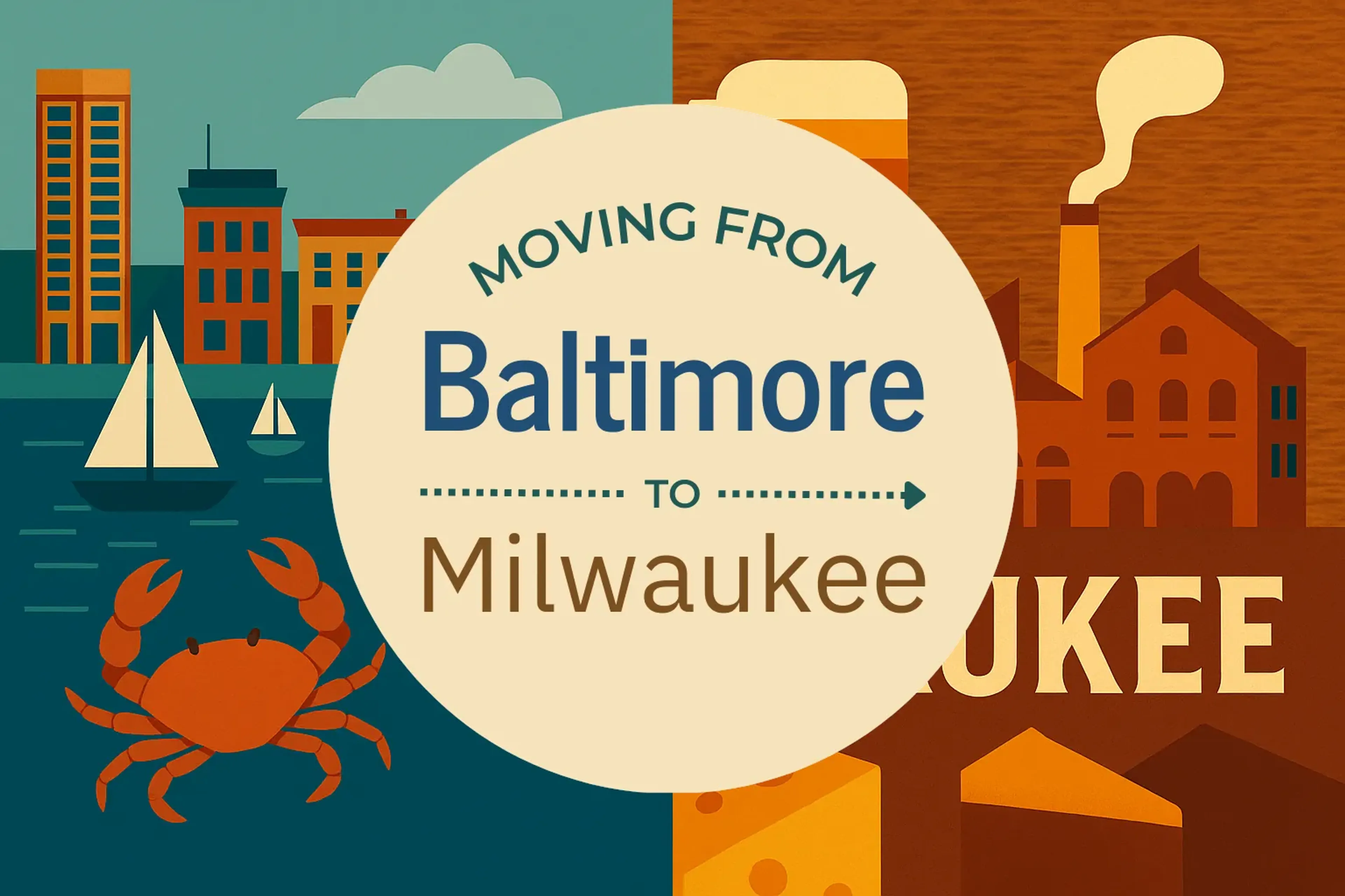 Side-by-side comparison of Baltimore to Milwaukee moving companies