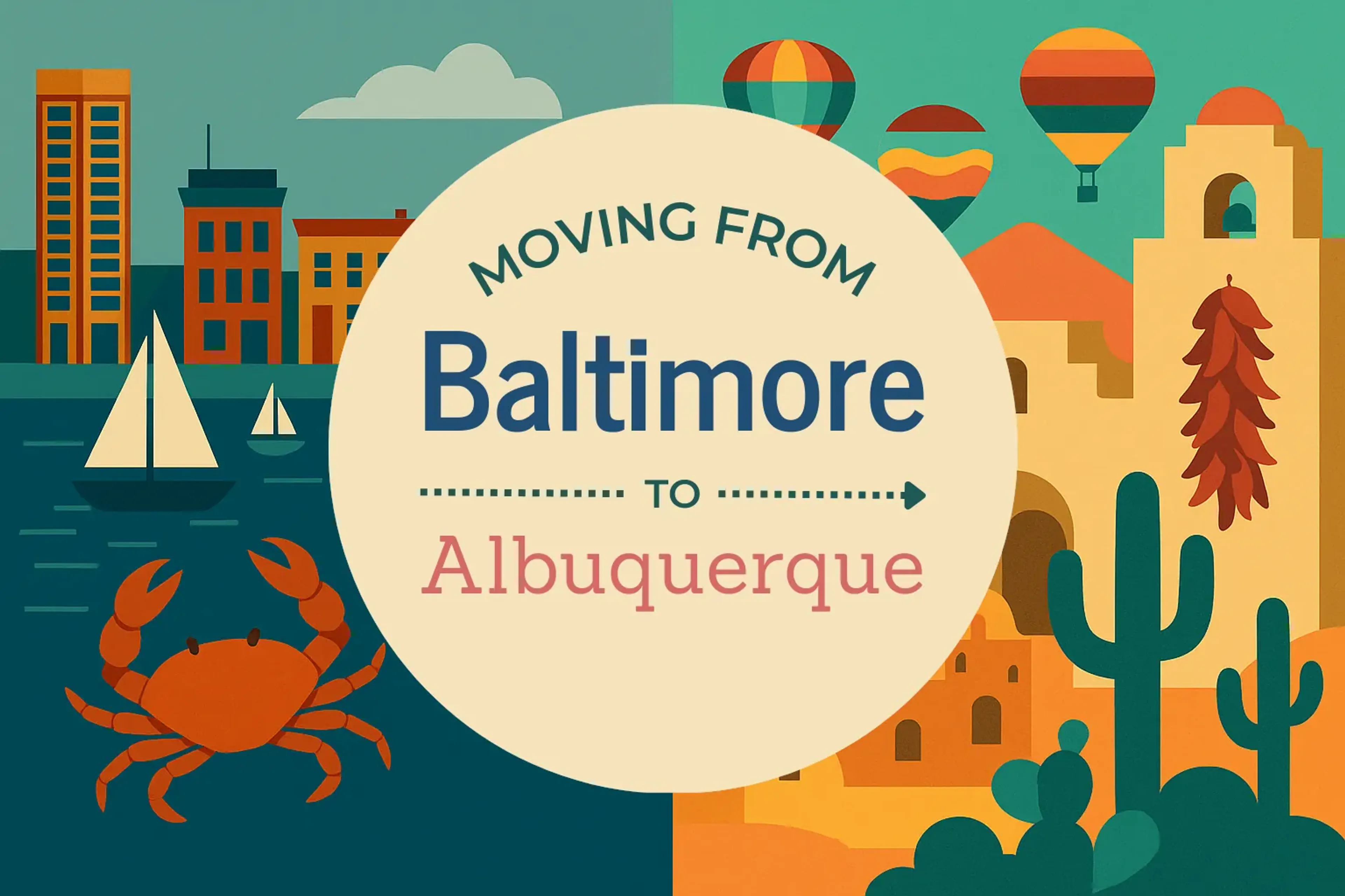 Side-by-side comparison of Baltimore to Albuquerque moving companies