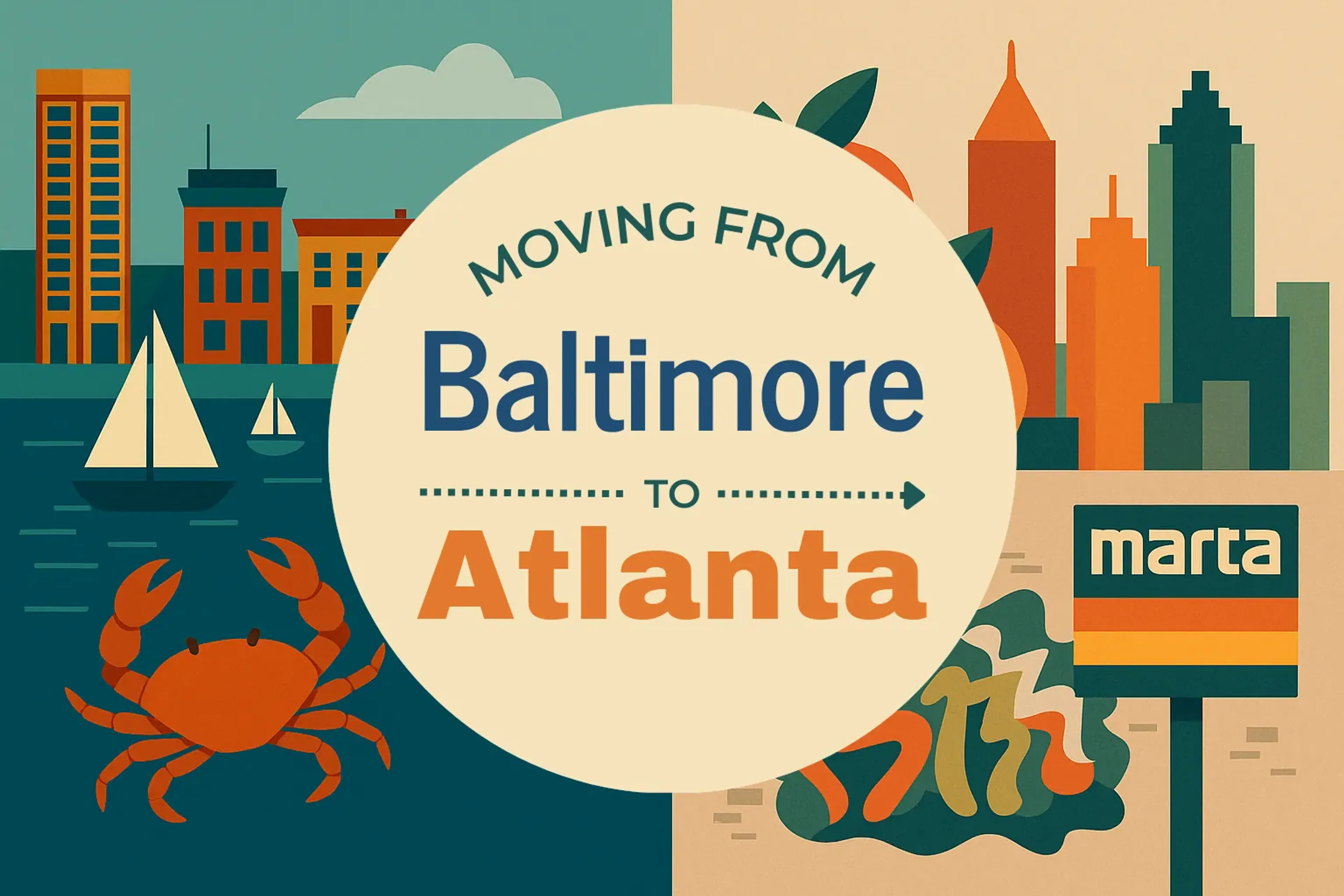 Side-by-side comparison of Baltimore to Atlanta moving companies