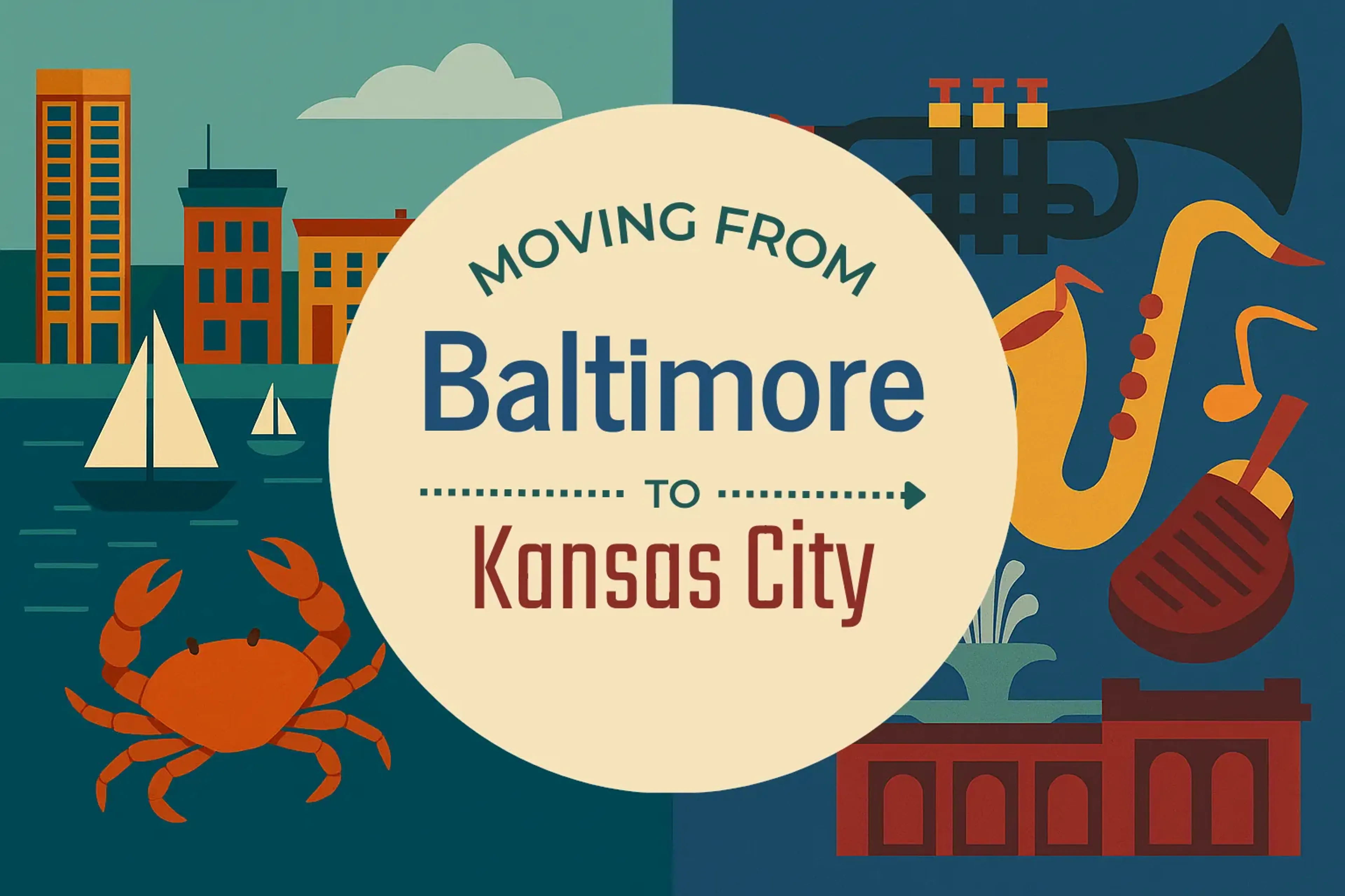 Side-by-side comparison of Baltimore to Kansas City moving companies