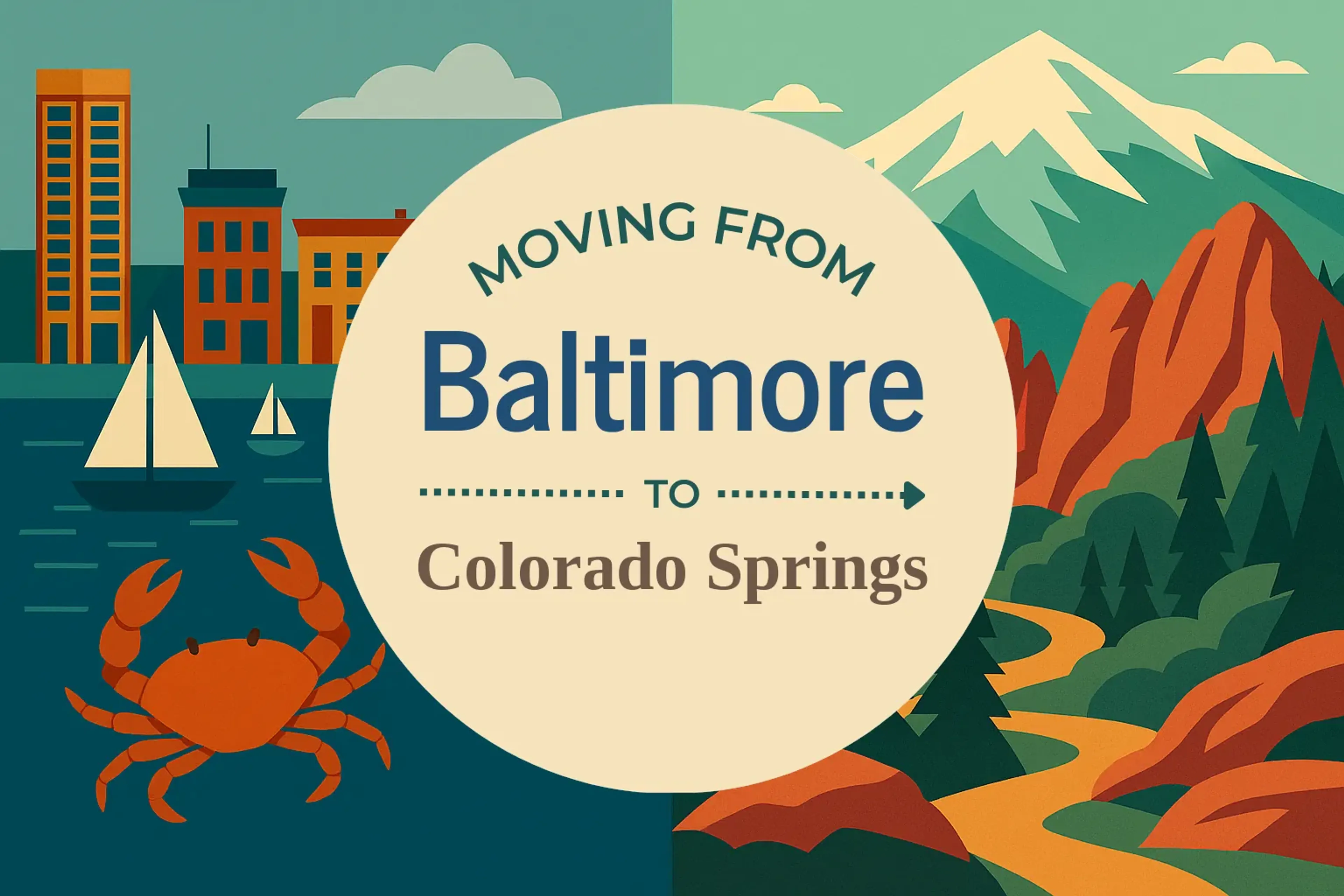 Side-by-side comparison of Baltimore to Colorado Springs moving companies