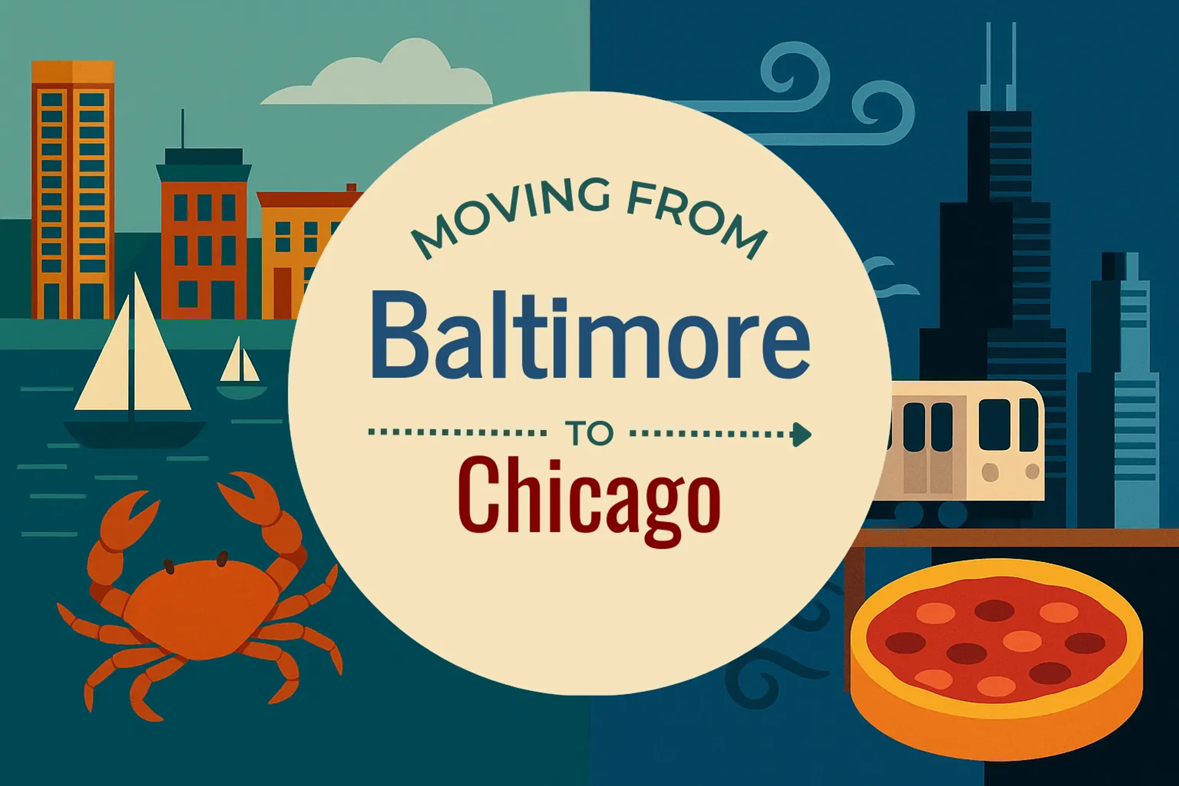 Side-by-side comparison of Baltimore to Chicago moving companies