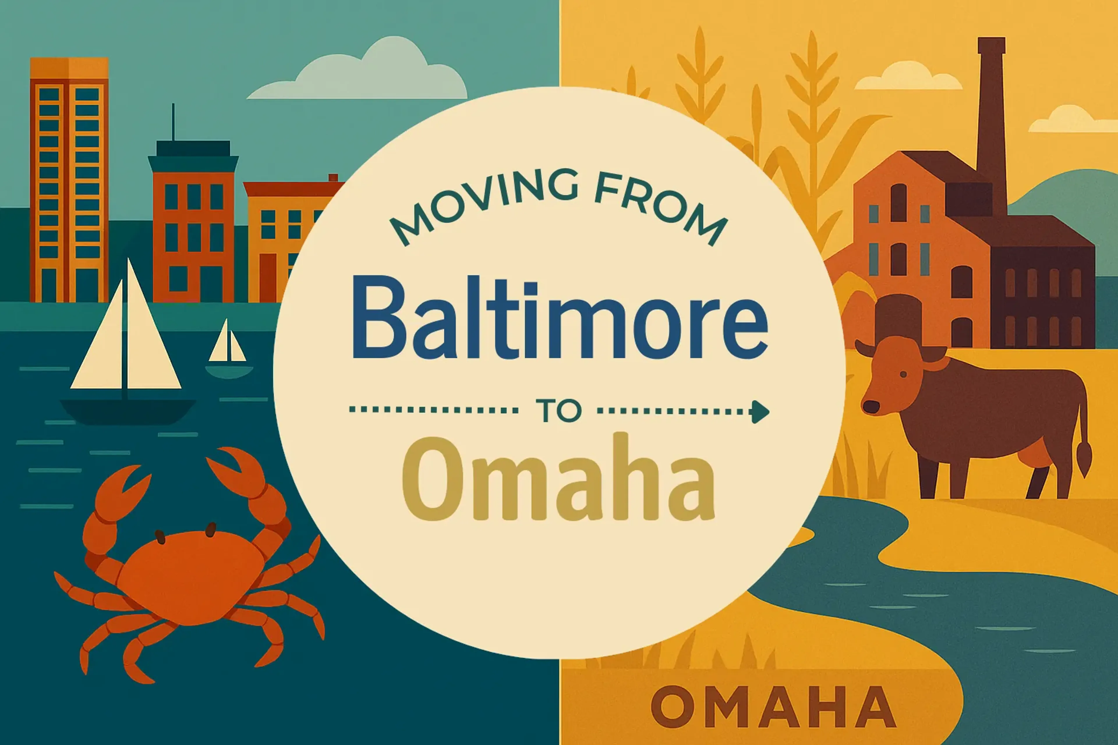 Side-by-side comparison of Baltimore to Omaha moving companies