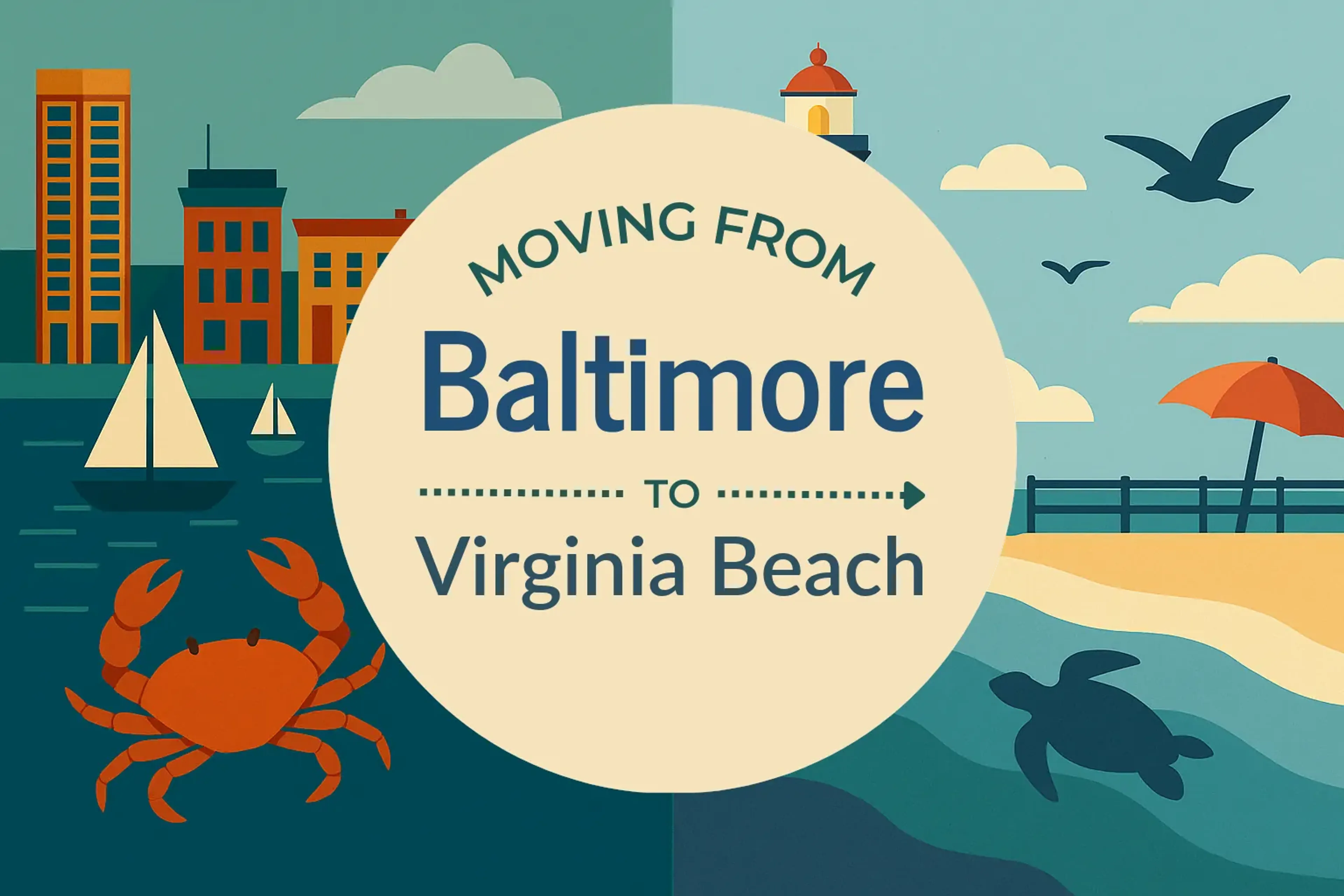 Side-by-side comparison of Baltimore to Virginia Beach moving companies